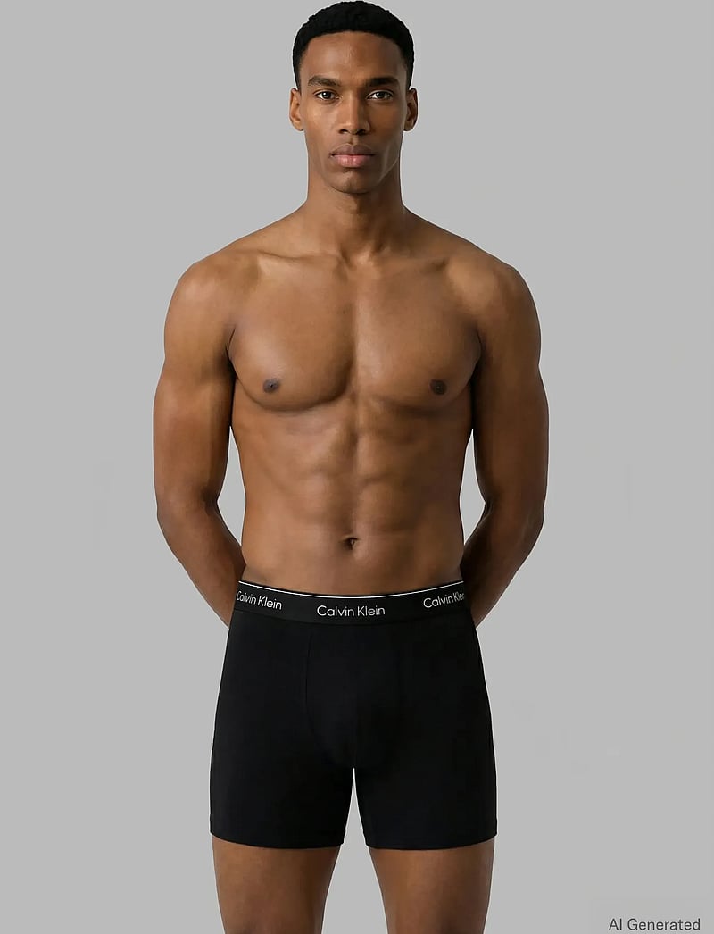 Calvin Klein - BOXER BRIEF 3PK - apatinių komplektas - black bodies w sea spray niagara m - 0