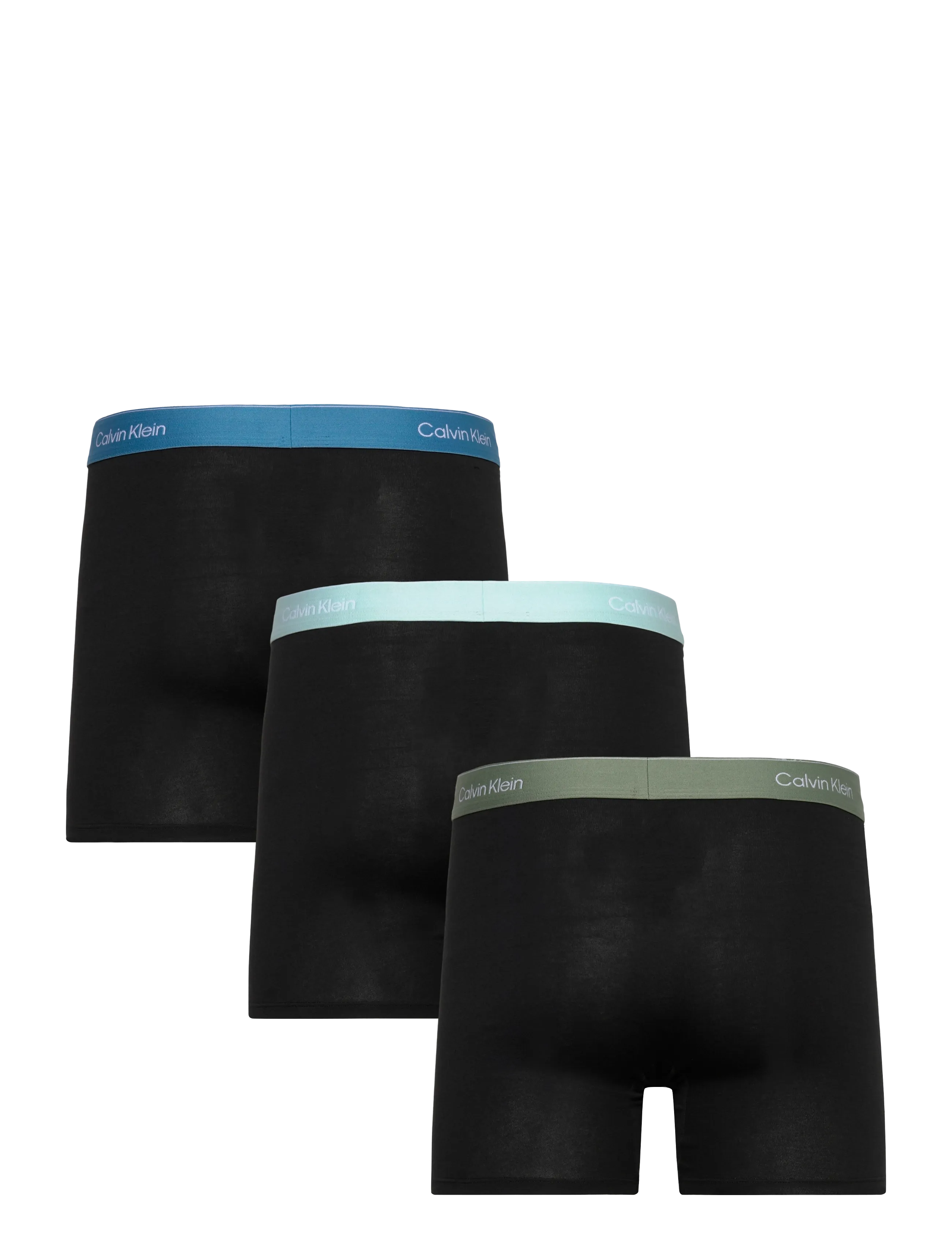 Calvin Klein - BOXER BRIEF 3PK - unterhosen im multipack - black bodies w  sea spray niagara m - 1