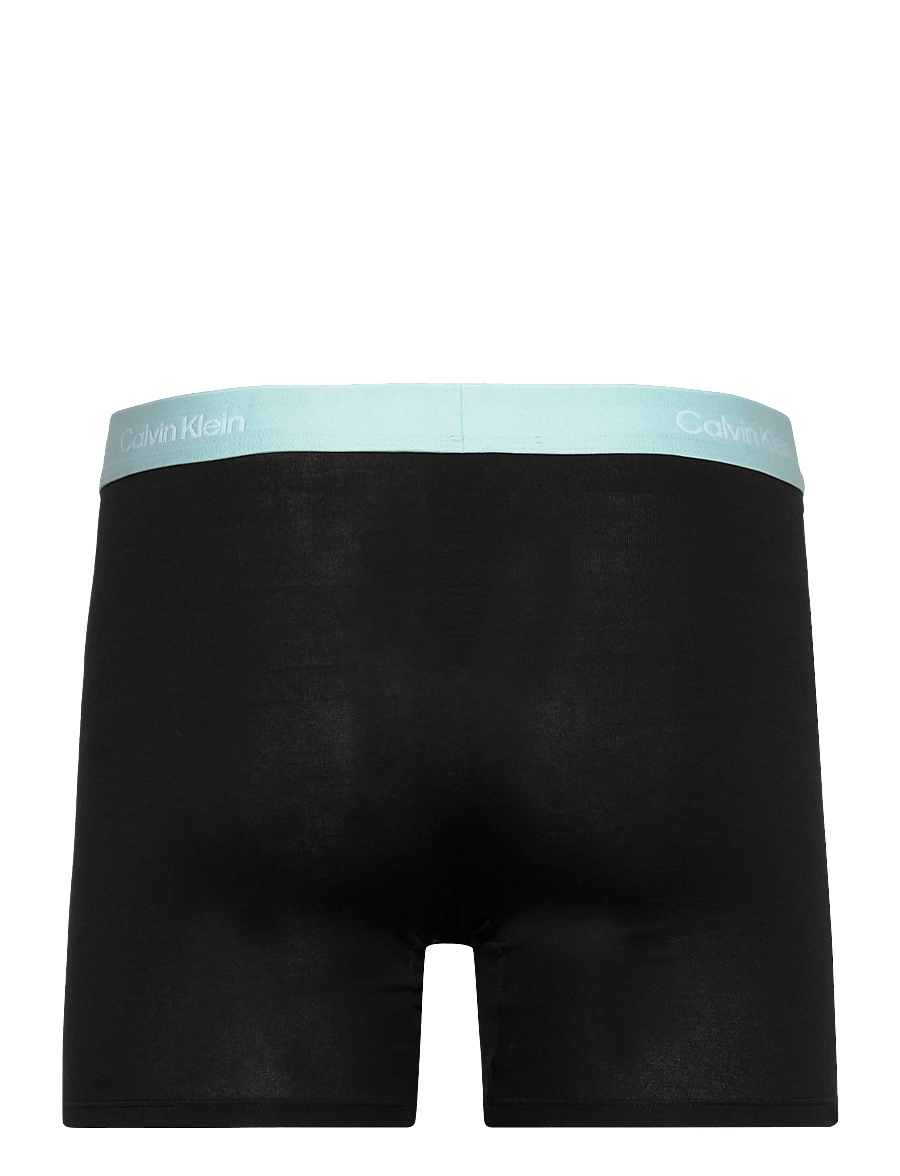 Calvin Klein - BOXER BRIEF 3PK - unterhosen im multipack - black bodies w sea spray niagara m - 3