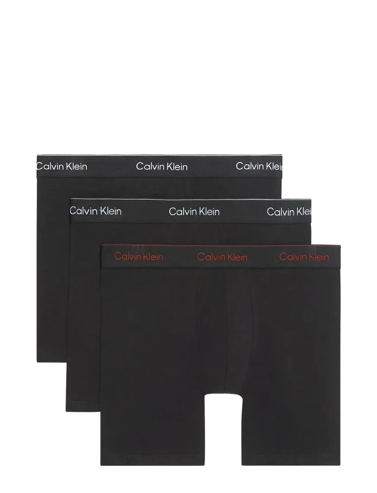 Calvin Klein BOXER BRIEF 3PK - Undertøy - BLACK W  CHALK LOGO BLACK W  CURRIE / black