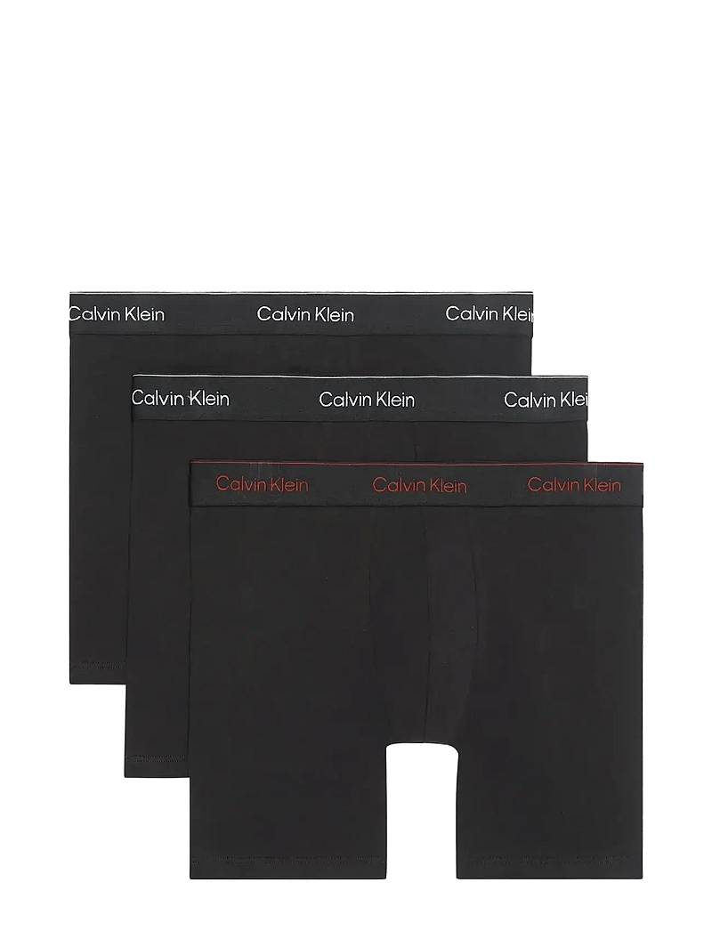 Calvin Klein - BOXER BRIEF 3PK - multipack kalsonger - black w chalk logo black w currie - 0