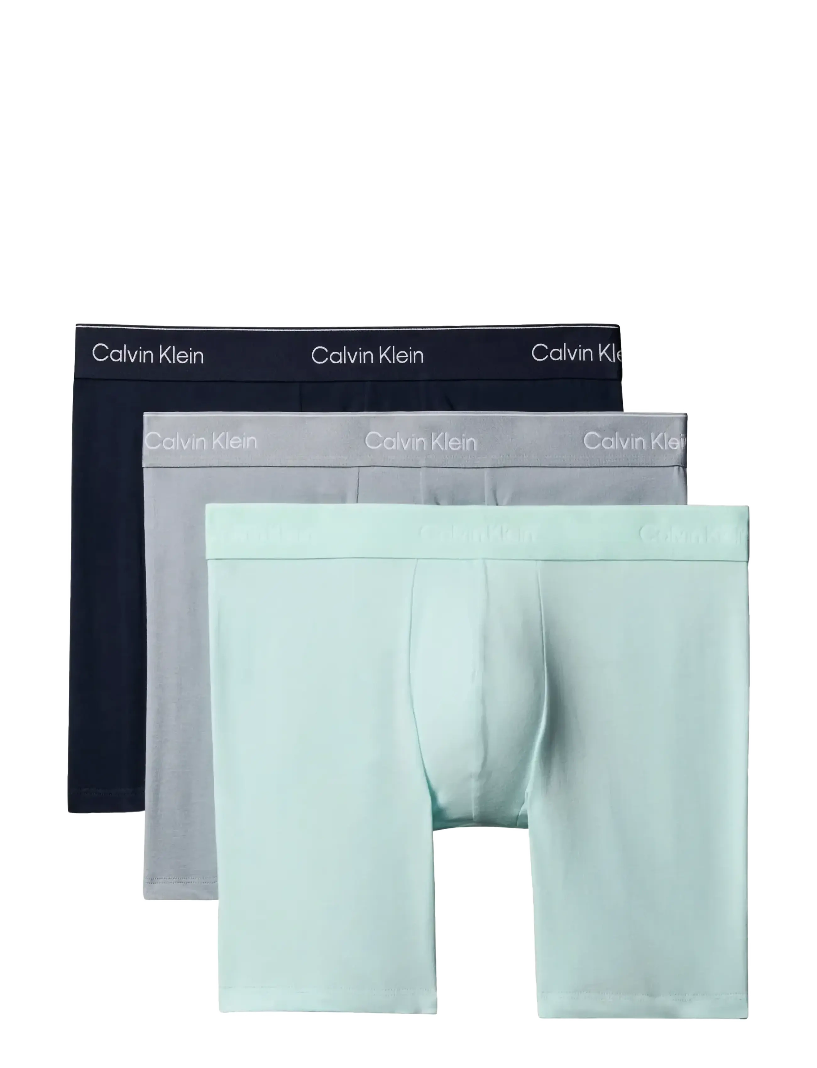 Calvin Klein BOXER BRIEF 3PK - Undertøj - SHORELINE W  DTM WB  MISTY GREY W / multi