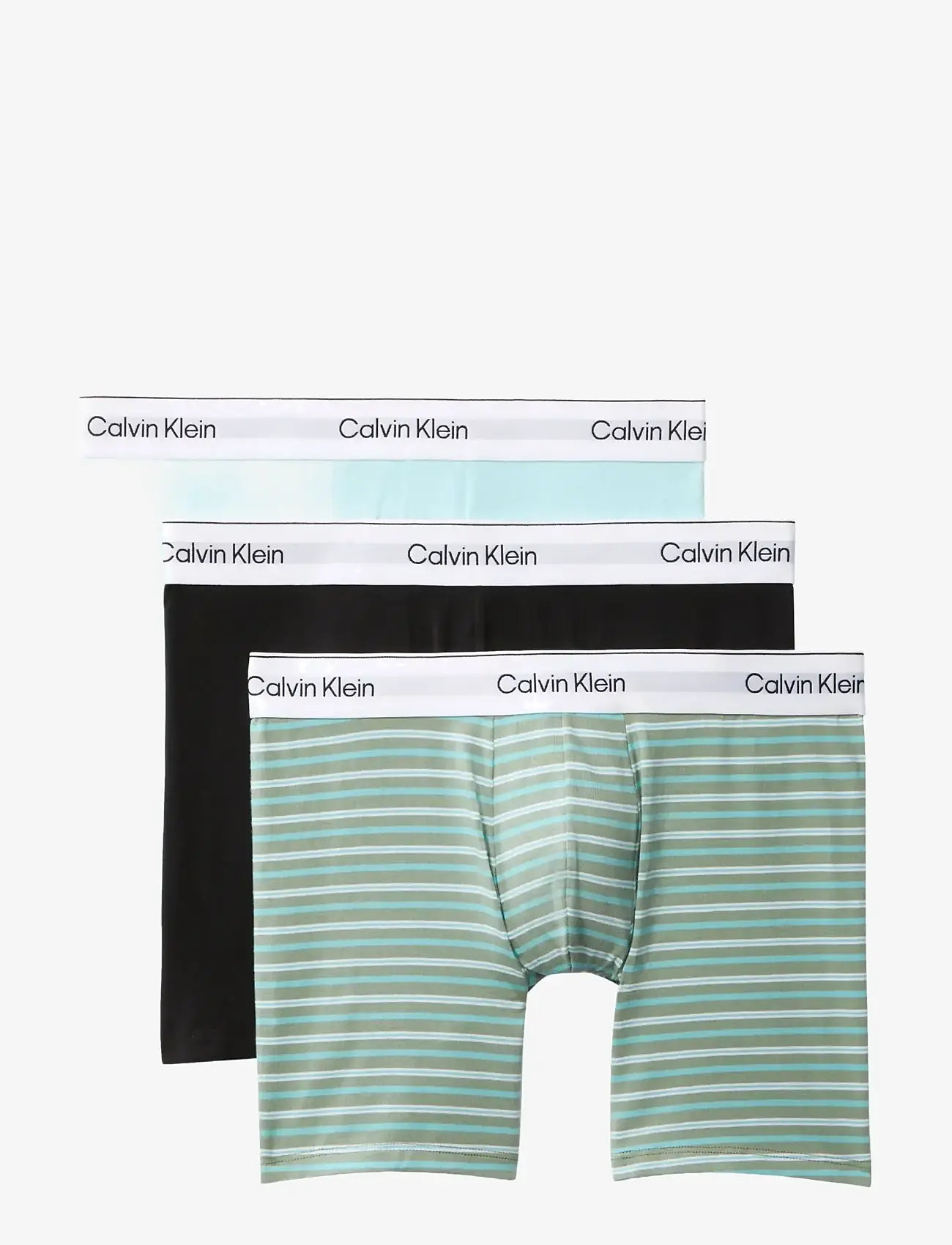 Calvin Klein - BOXER BRIEF 3PK - multipack underbukser - black pulse stripe sea spray niagar - 1