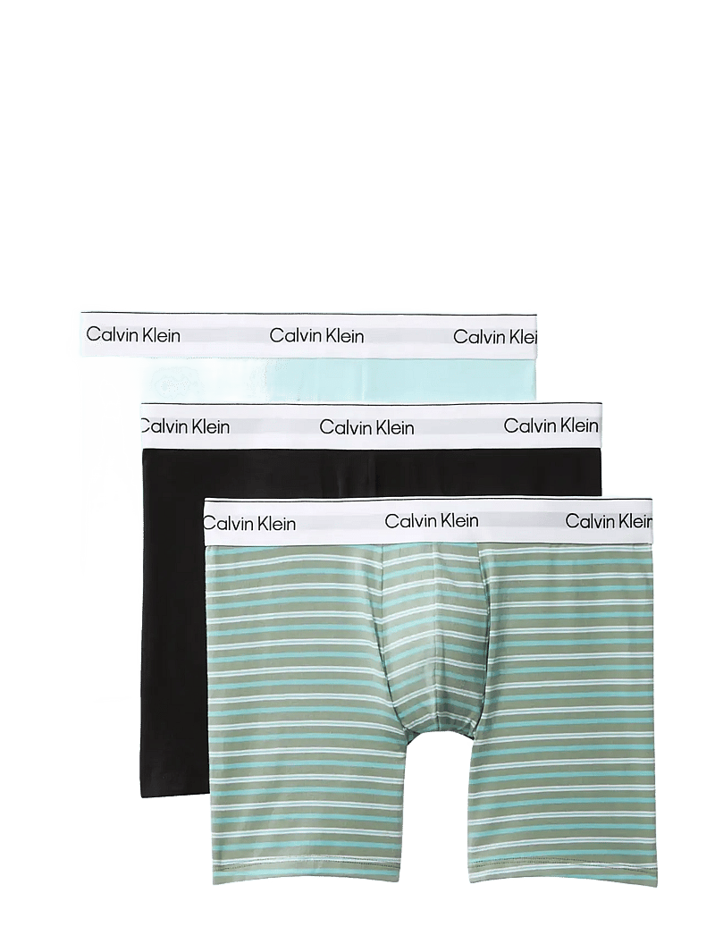 Calvin Klein - BOXER BRIEF 3PK - multipack underbukser - black pulse stripe sea spray niagar - 1