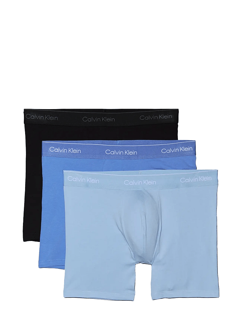 Calvin Klein - BOXER BRIEF 3PK - multipack underbukser - black glacier blue bell - 1