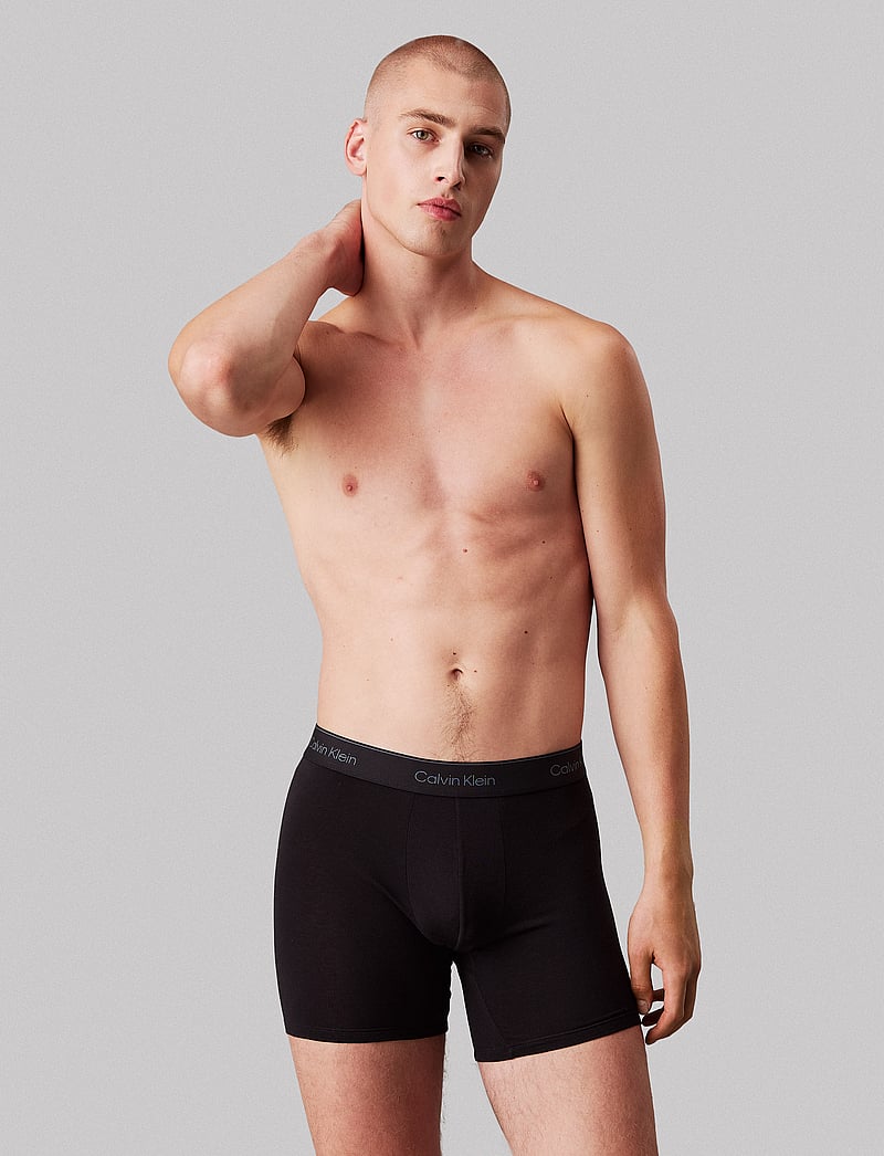 Calvin Klein - BOXER BRIEF 3PK - multipack underbukser - black glacier blue bell - 2