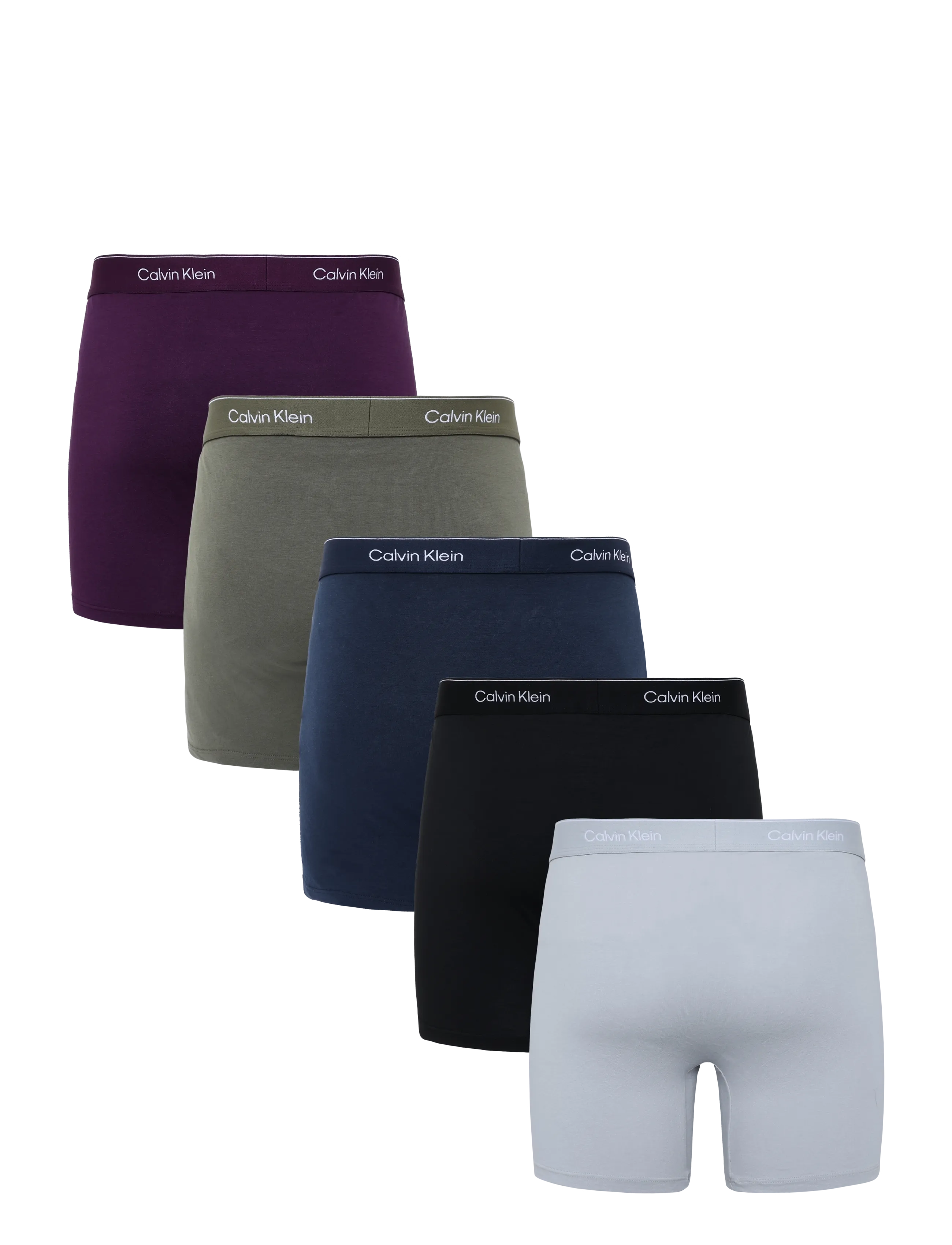 Calvin Klein - BOXER BRIEF 5PK - multipack underbukser - black harbor mist dark purple dark - 2