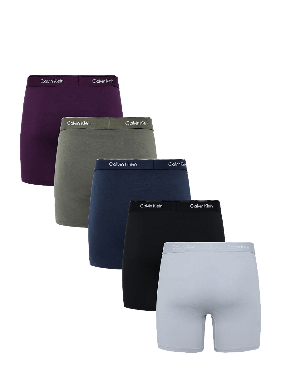 Calvin Klein - BOXER BRIEF 5PK - multipack underbukser - black harbor mist dark purple dark - 2