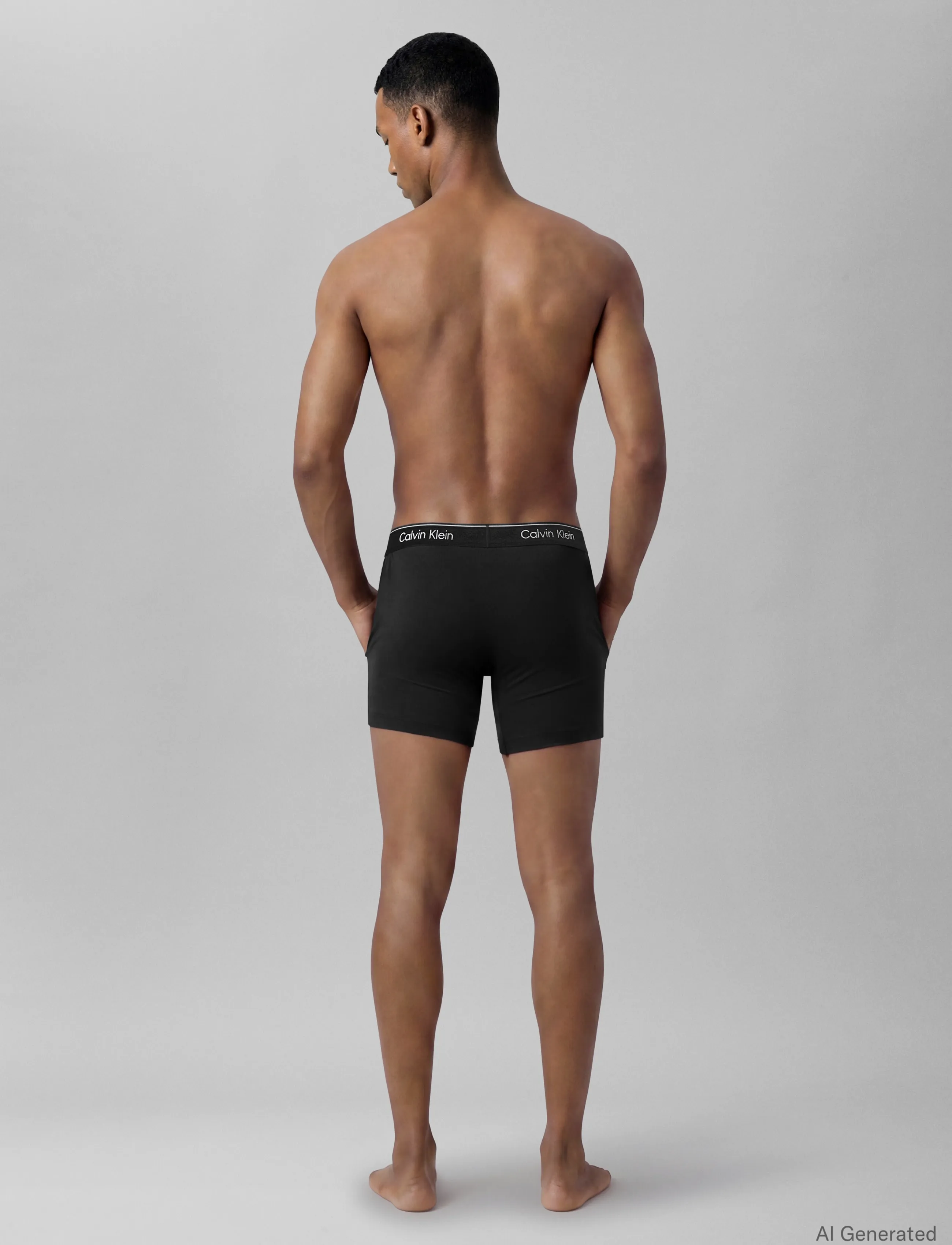 Calvin Klein - BOXER BRIEF 5PK - multipack underbukser - black harbor mist dark purple dark - 4