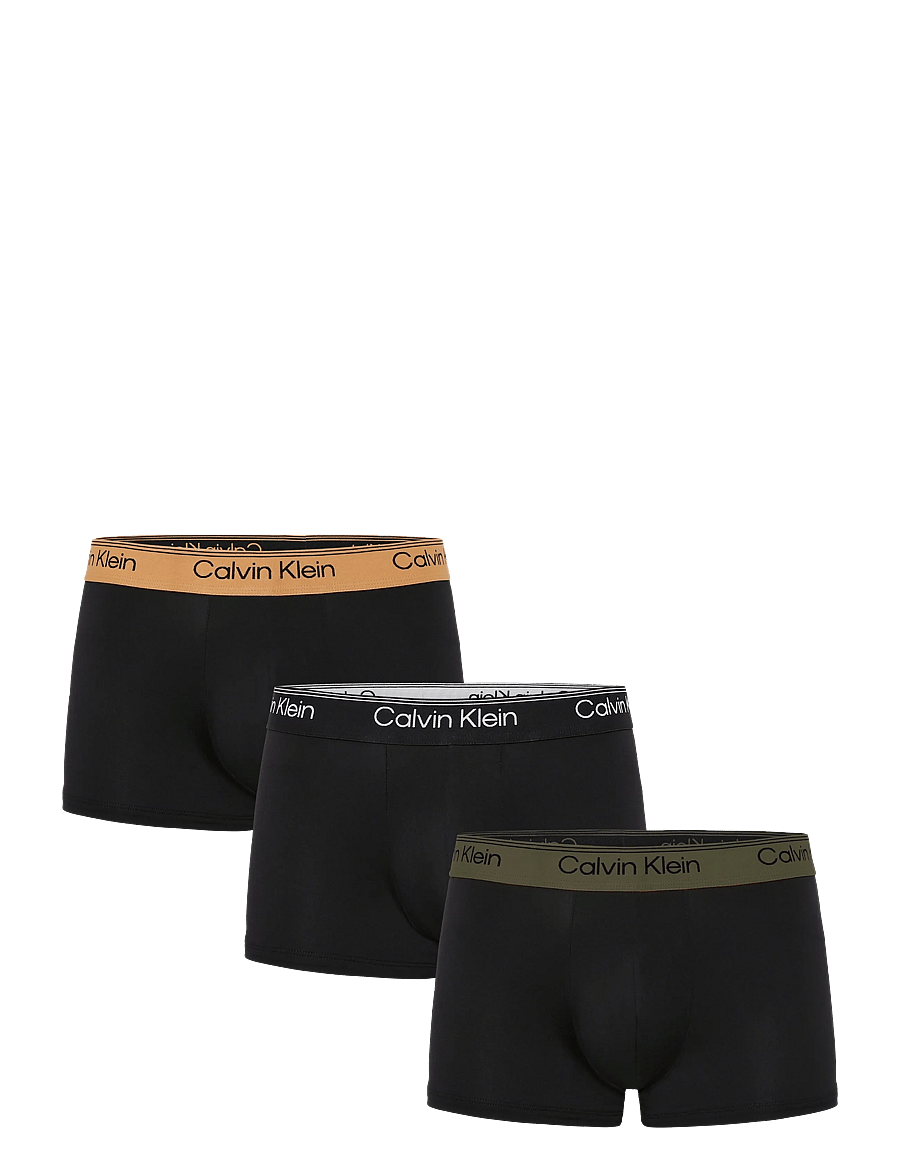 Calvin Klein - LOW RISE TRUNK 3PK - multipakk aluspüksid - black w bronze flash wb black oliv - 1