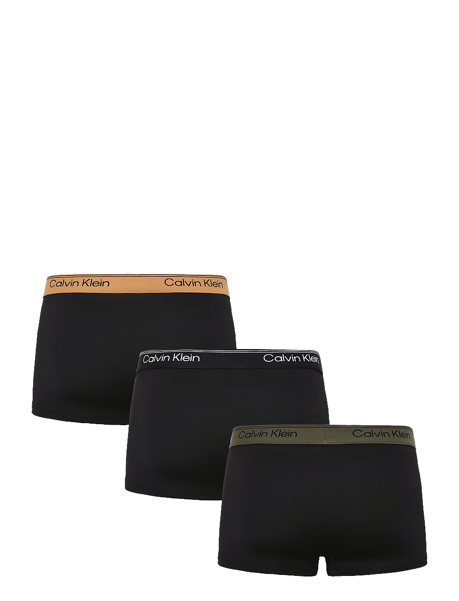 Calvin Klein - LOW RISE TRUNK 3PK - multipakk aluspüksid - black w bronze flash wb black oliv - 2