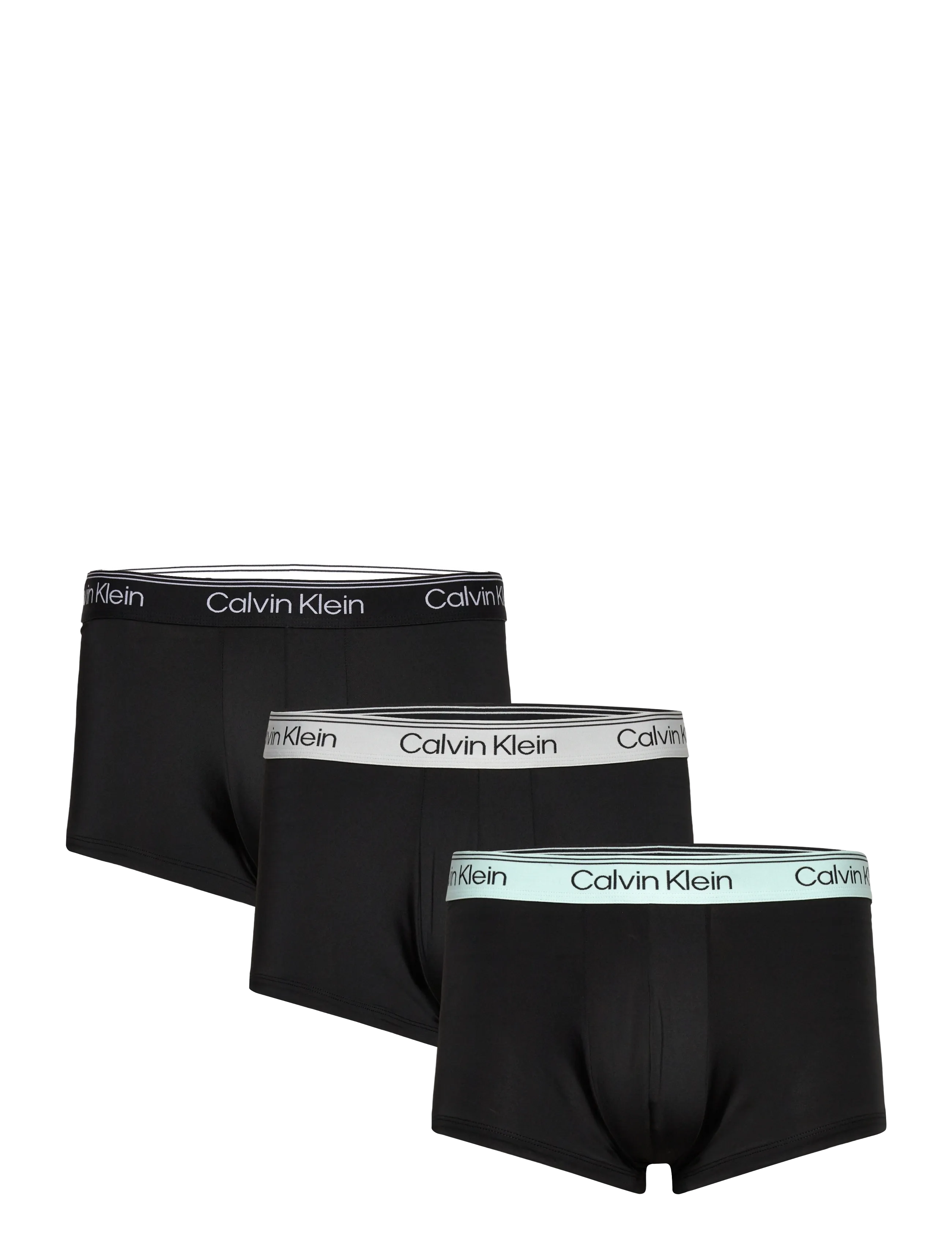 Calvin Klein LOW RISE TRUNK 3PK - Underwear - BLACK BODIES W  BLACK LIGHT CAST FE / black