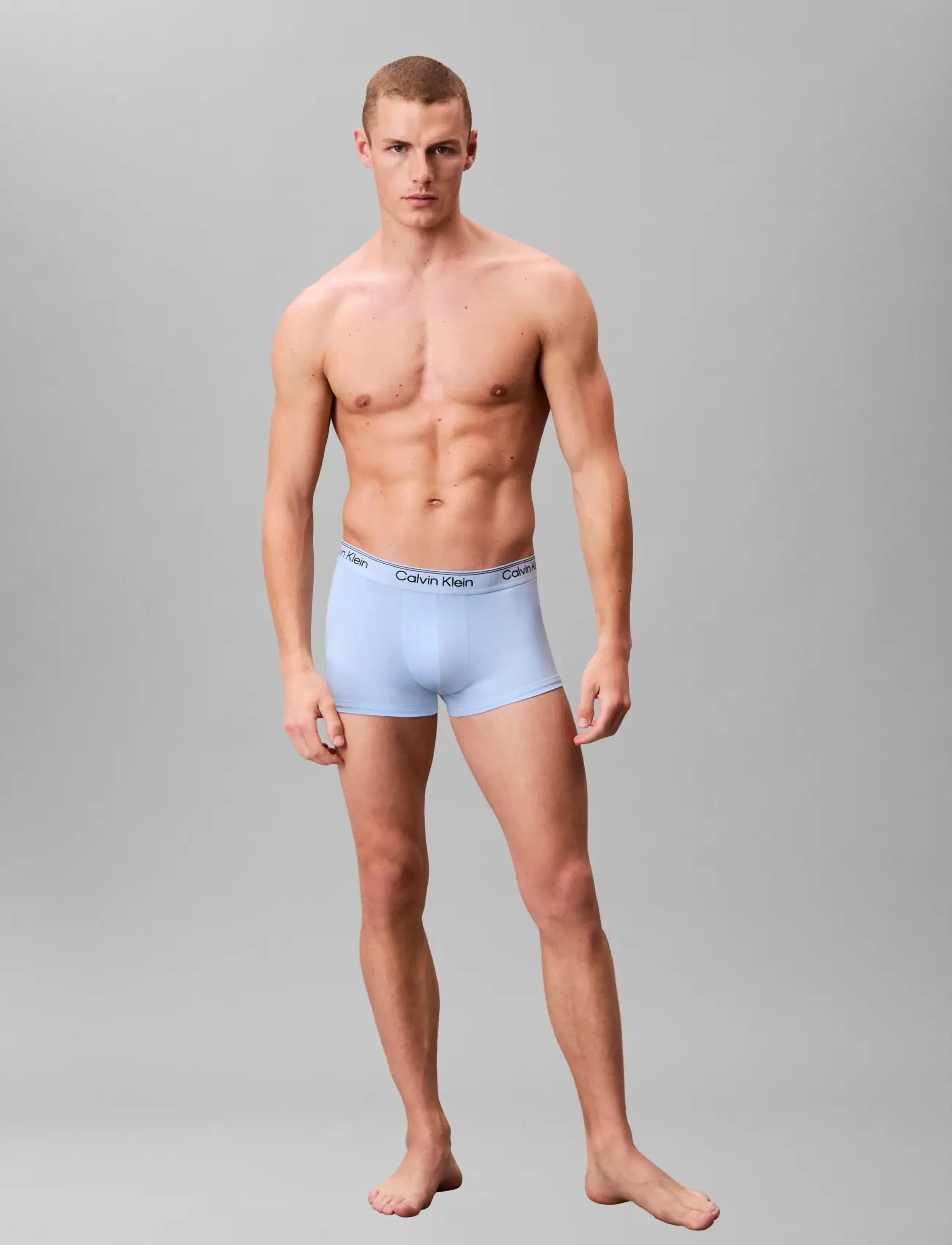 Calvin Klein LOW RISE TRUNK 3PK - Underkläder - SHORELINE  ROYALTY  BLUE BELL / black