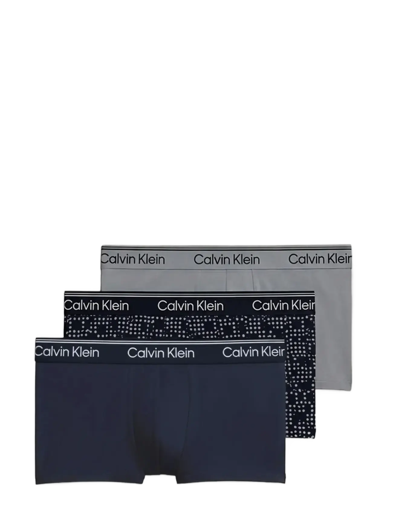 Calvin Klein LOW RISE TRUNK 3PK - Undertøj - SHORELINE CUT CIRCLES SHORELINE MIS / multi