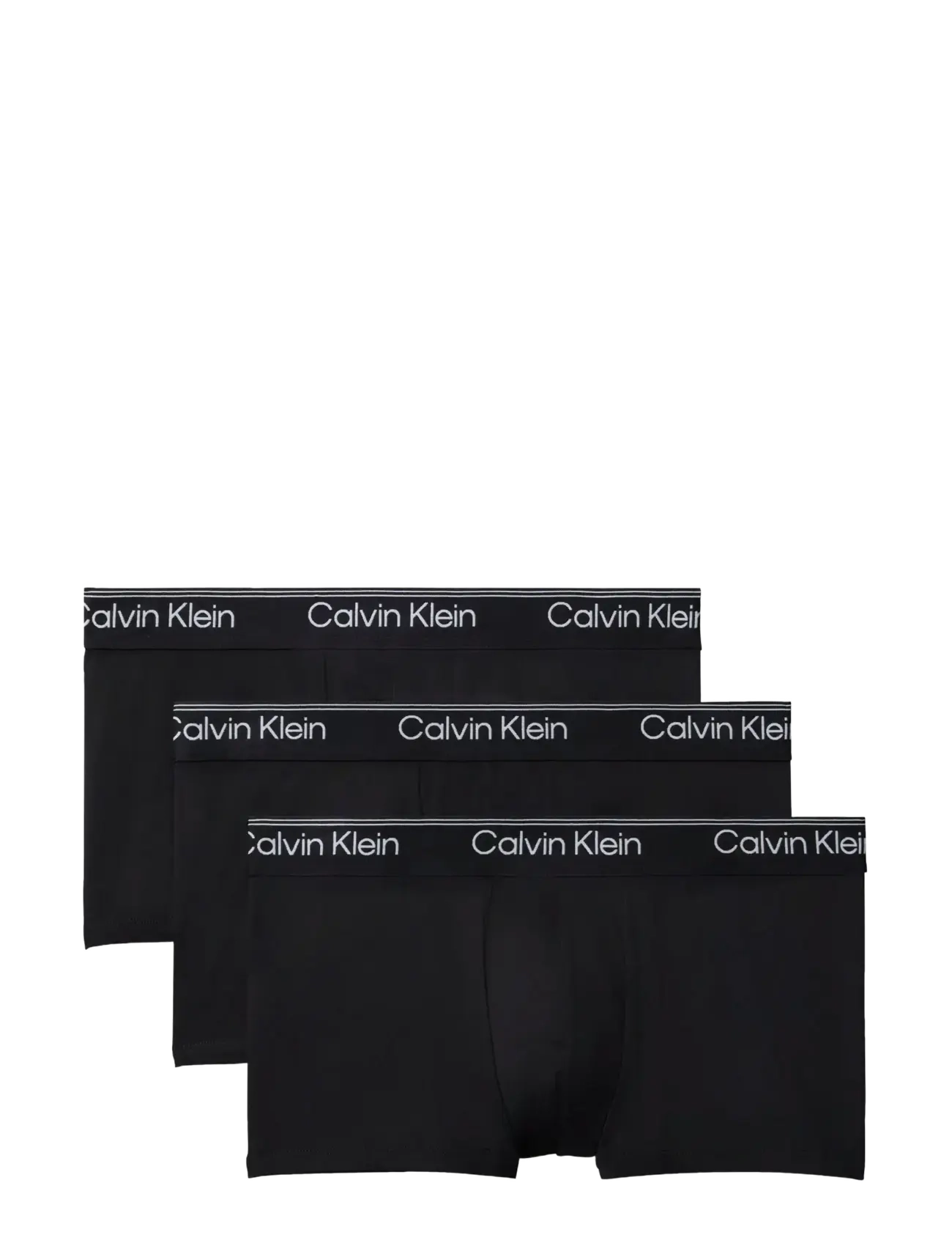 Calvin Klein LOW RISE TRUNK 3PK - Calvin Klein Underwear - 3 BLACK / black
