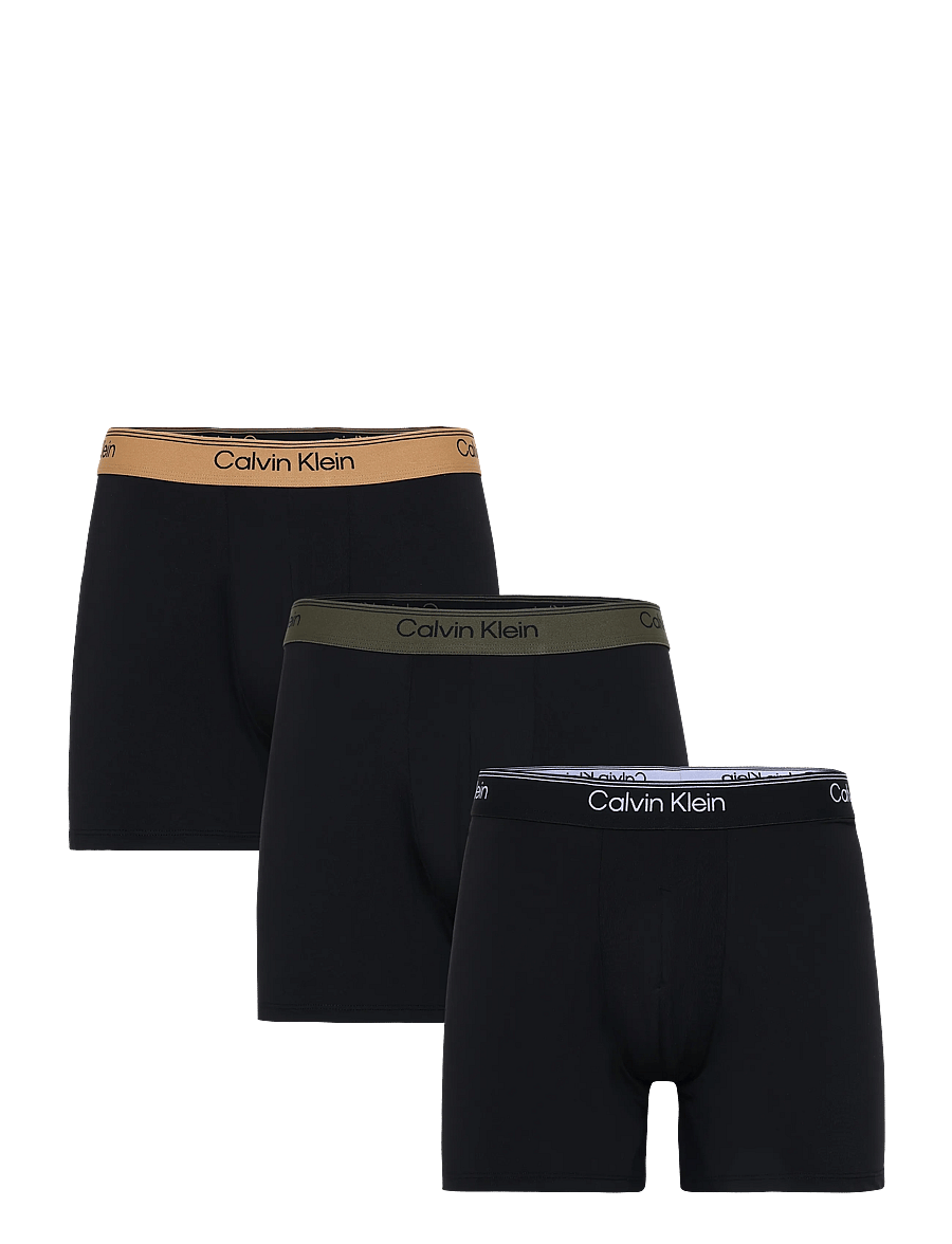 Calvin Klein - BOXER BRIEF 3PK - unterhosen im multipack - black w bronze flash wb black oliv - 1