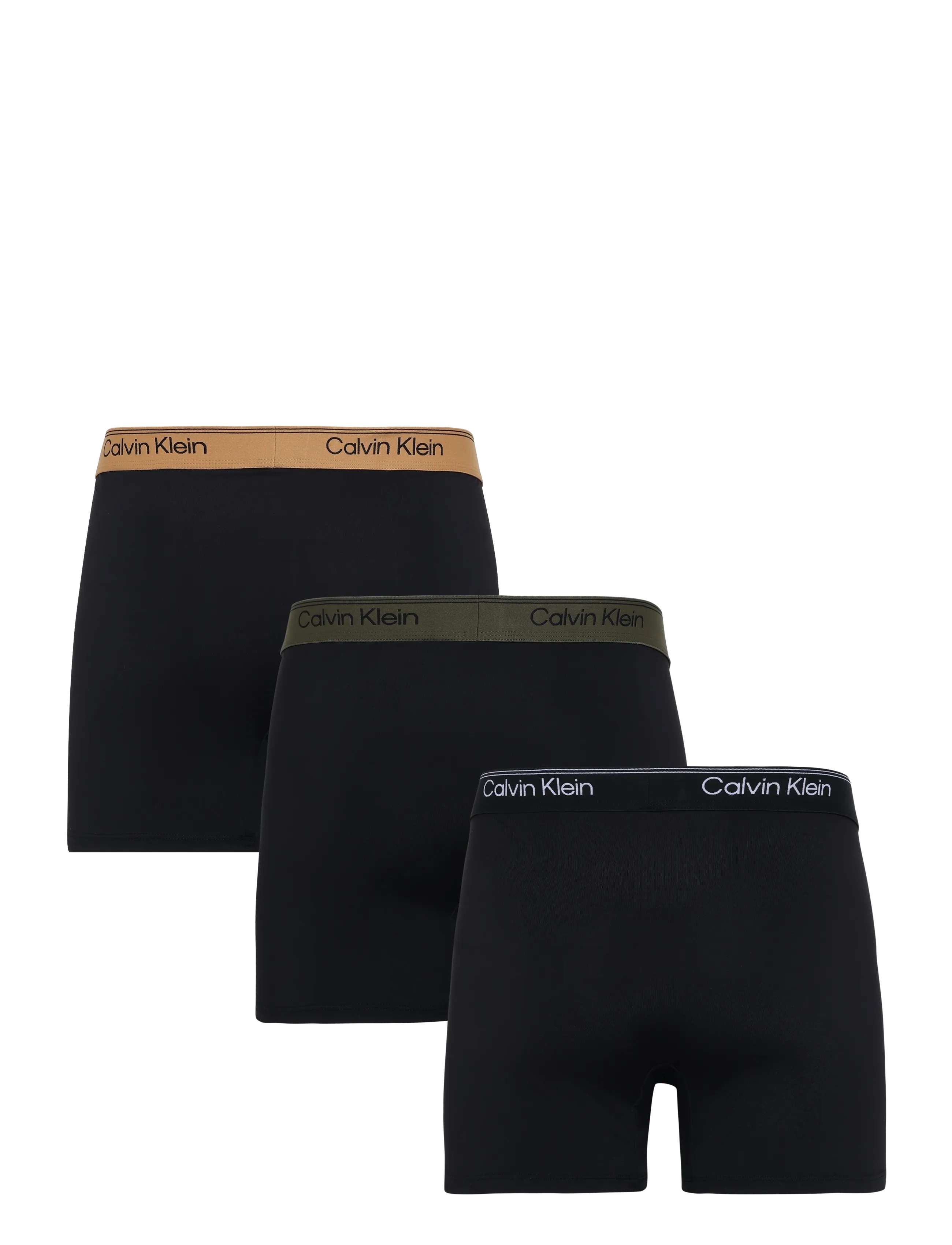 Calvin Klein - BOXER BRIEF 3PK - multipack kalsonger - black w  bronze flash wb black oliv - 2