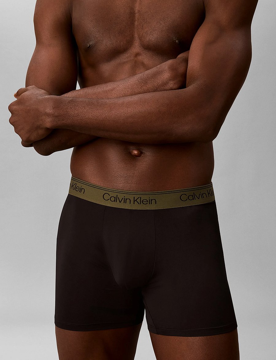 Calvin Klein - BOXER BRIEF 3PK - unterhosen im multipack - black w bronze flash wb black oliv - 3
