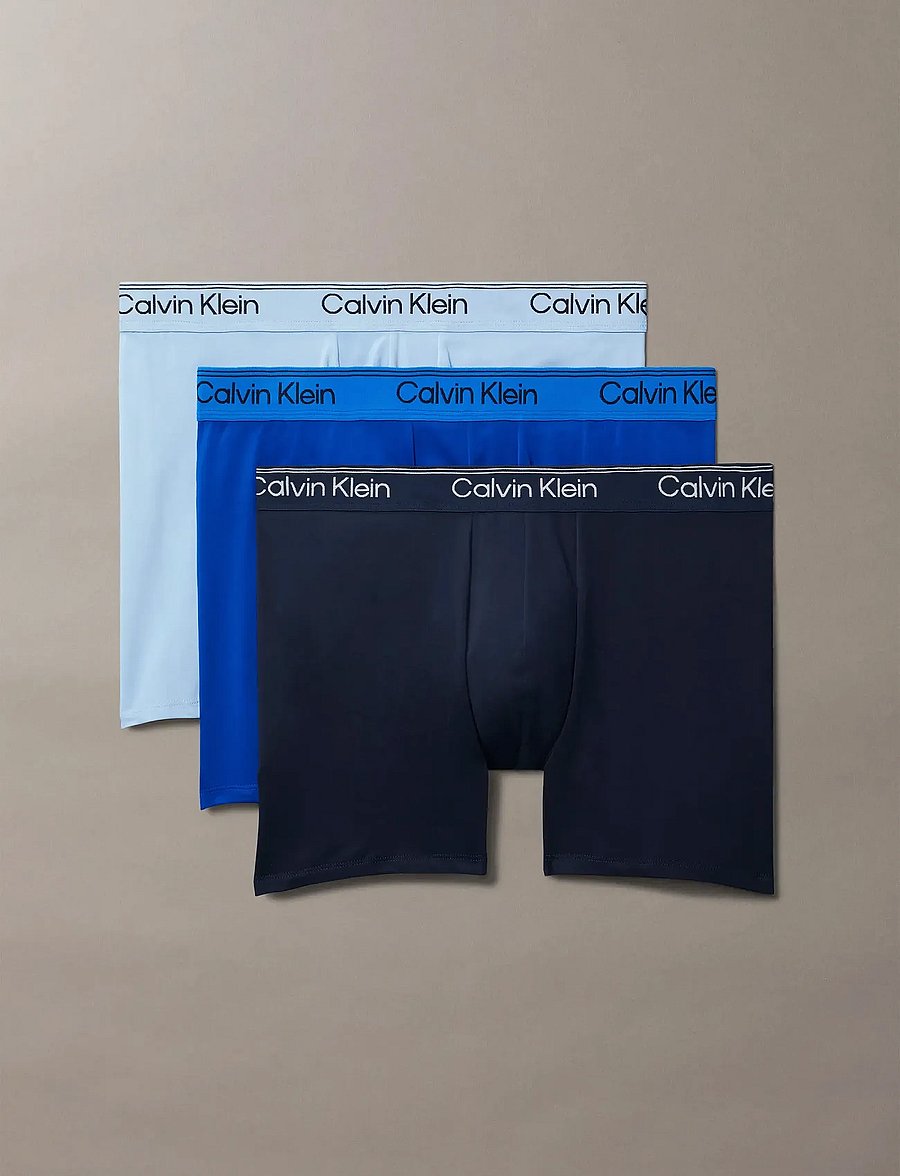 Calvin Klein - BOXER BRIEF 3PK - multipack kalsonger - shoreline royalty blue bell - 0