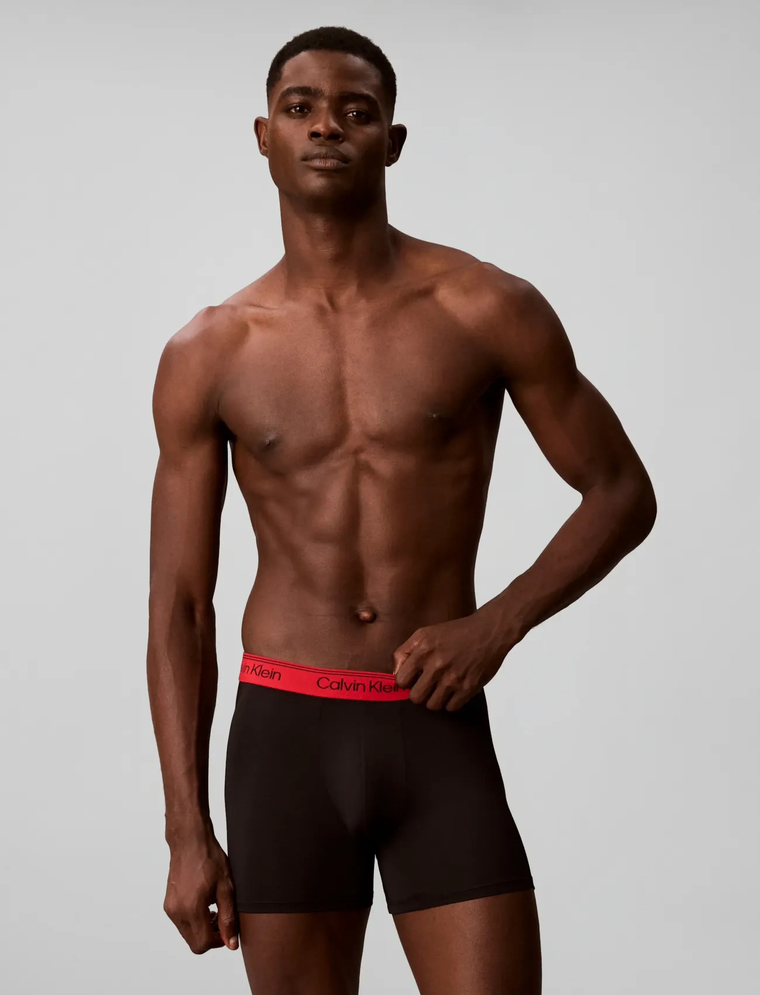 Calvin Klein - BOXER BRIEF 3PK - unterhosen im multipack - black w  harbor mist wb goji berry - 0