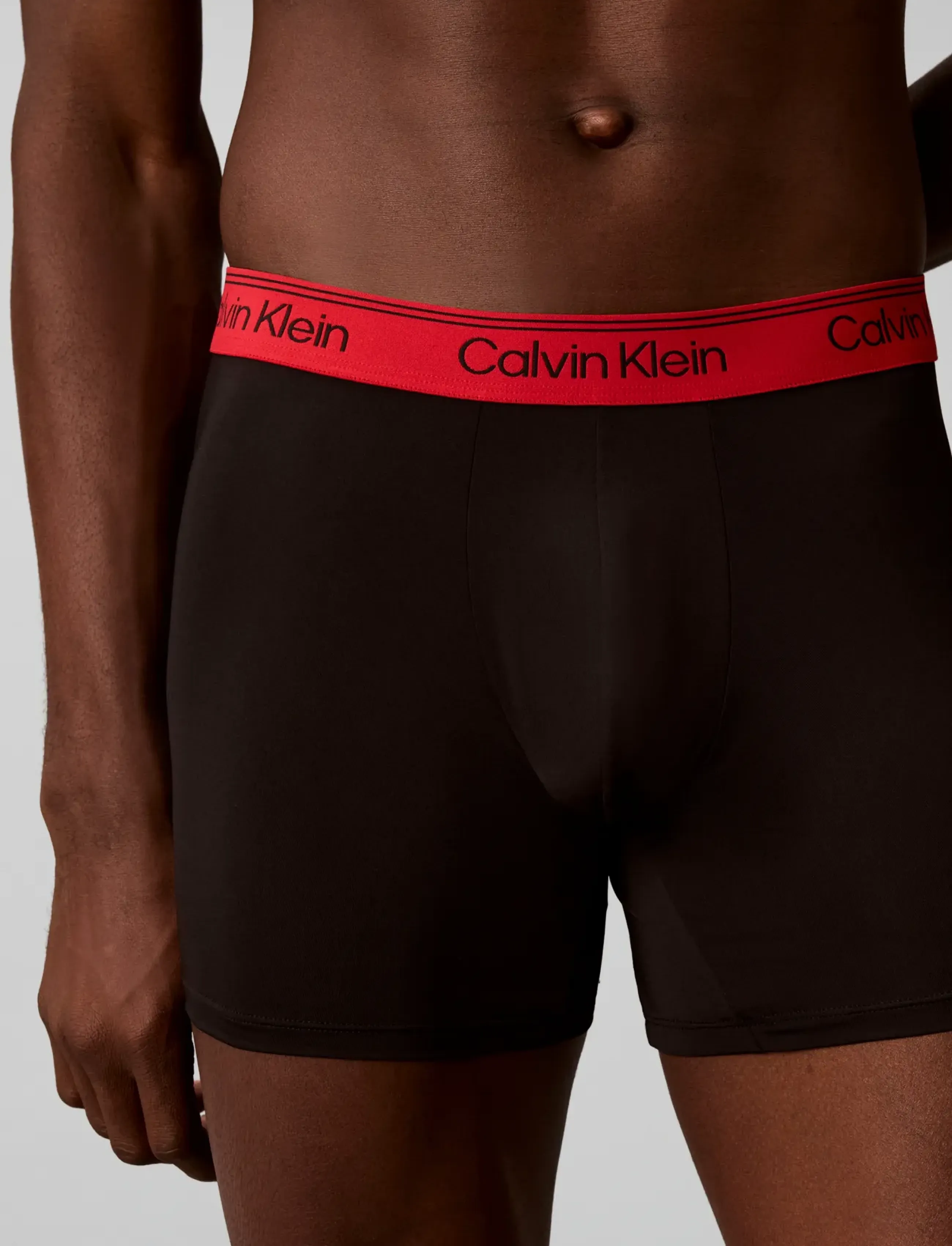 Calvin Klein - BOXER BRIEF 3PK - unterhosen im multipack - black w  harbor mist wb goji berry - 2