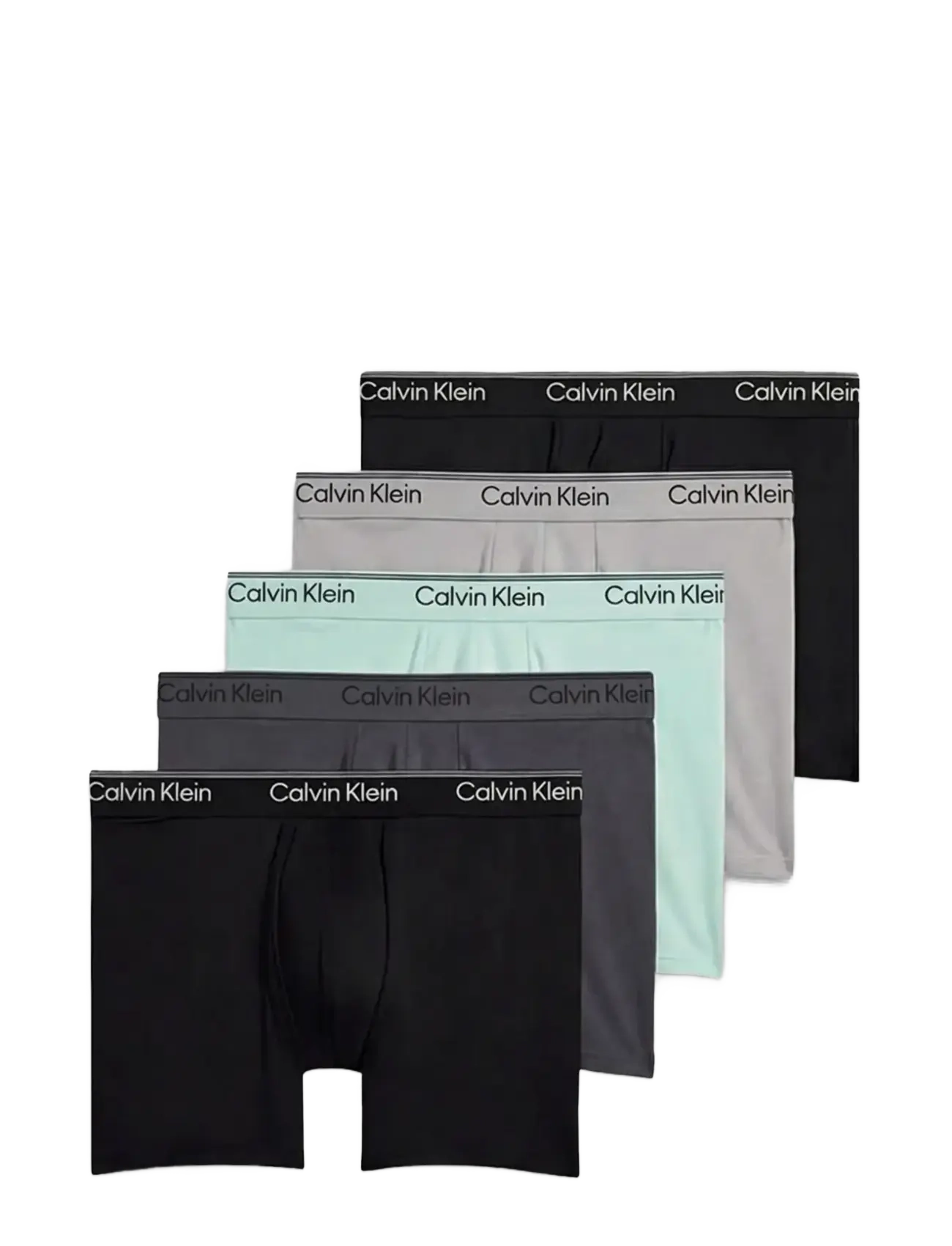 Calvin Klein BOXER BRIEF 5PK - Trunks - BLACK LIGHT CAST FEEL THE MINT SHOR / multi
