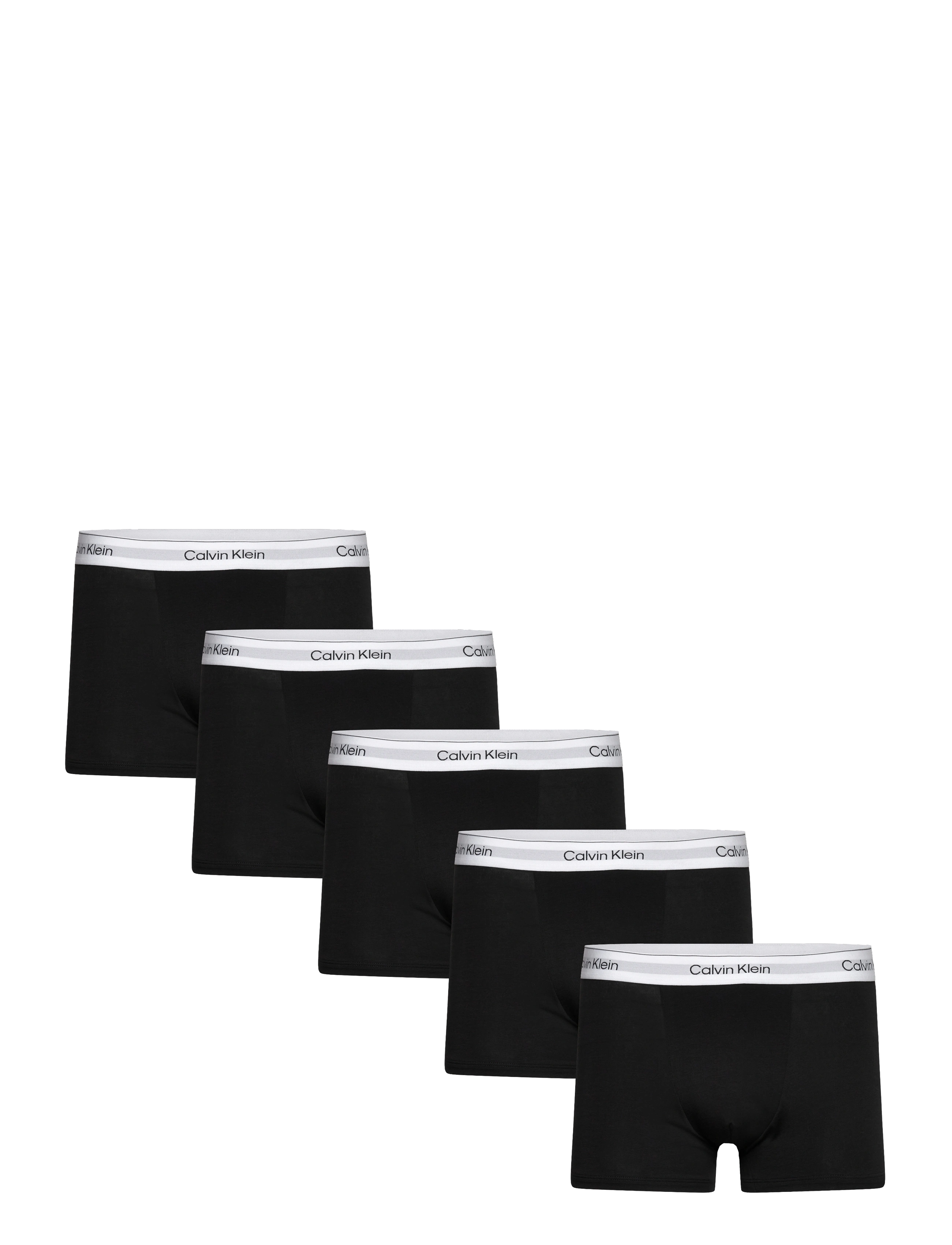 Calvin Klein RELAXED FIT TRUNK 5PK - Underbukser - BLACK BLACK BLACK BLACK BLACK / black