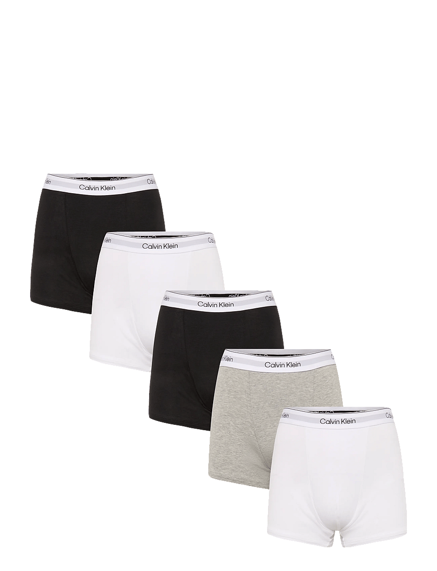 Calvin Klein - RELAXED FIT TRUNK 5PK - unterhosen im multipack - b10 grey heather black classic whit - 0