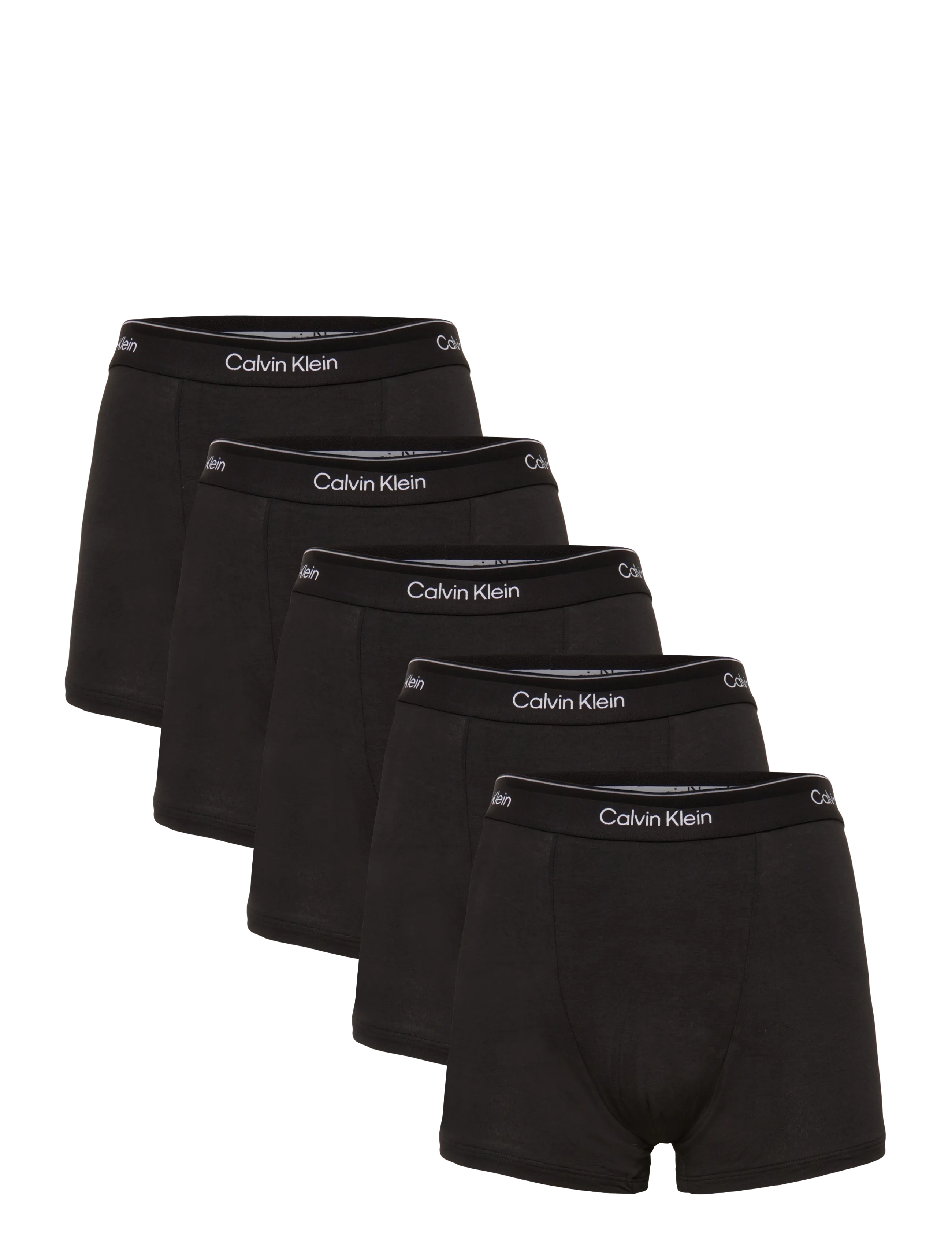 Calvin Klein RELAXED FIT TRUNK 5PK - Boxer briefs - BLACK W DTM WB / black