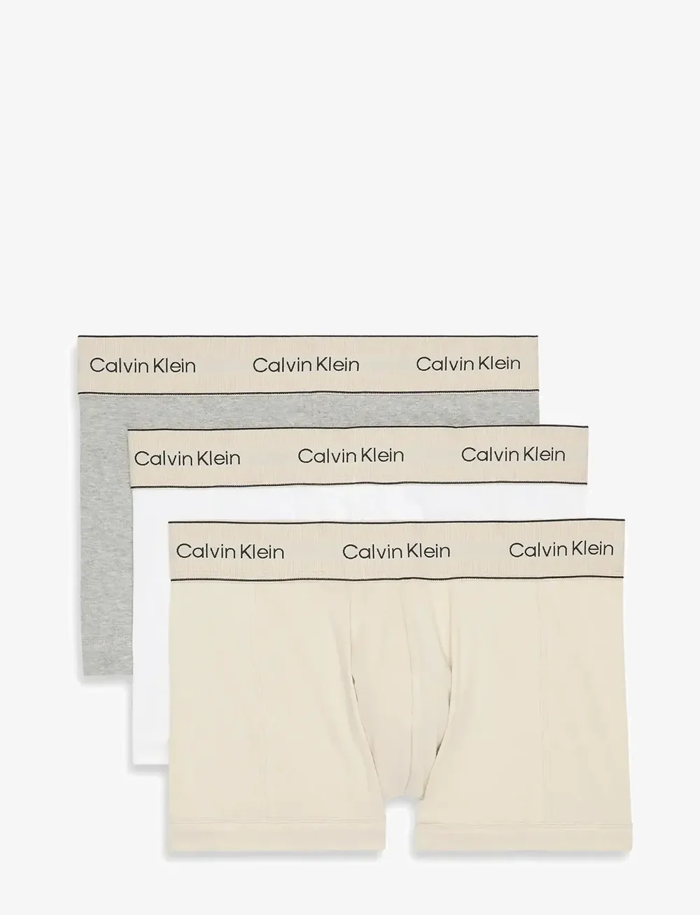 Calvin Klein - TRUNK 3PK - unterhosen im multipack - oyster gray/grey heather/white - 1