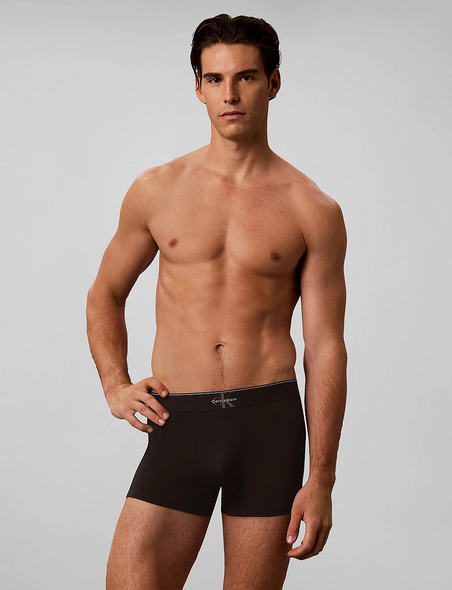 Calvin Klein - TRUNK 3PK - multipakk aluspüksid - black bodies w granite gray poseid - 0