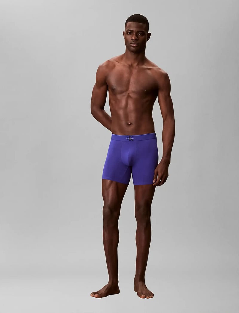 Calvin Klein - BOXER BRIEF 3PK - multipack underbukser - black w blue river fog blue river - 2