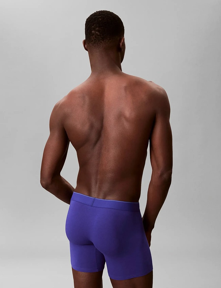 Calvin Klein - BOXER BRIEF 3PK - multipack underpants - black w blue river fog blue river - 3