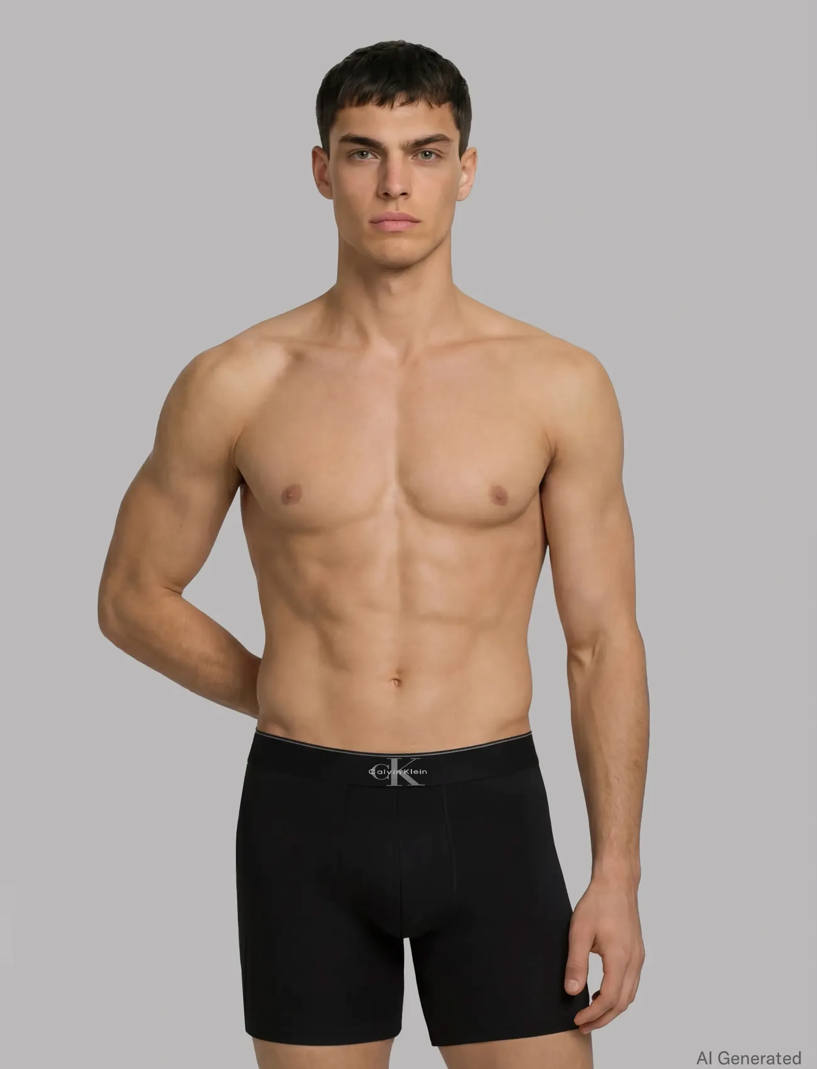 Calvin Klein BOXER BRIEF 3PK - Underkläder - BLACK / black