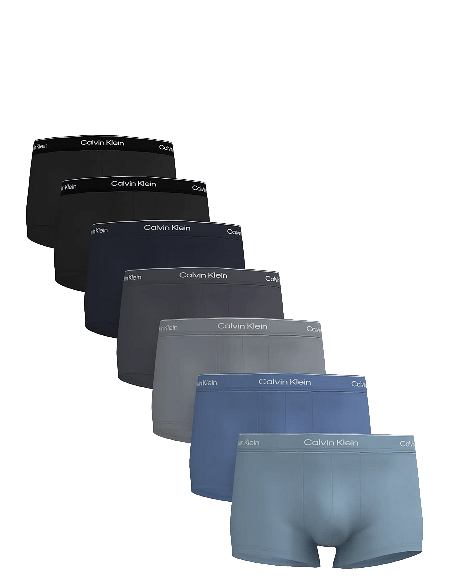 Calvin Klein - LOW RISE TRUNK 7PK - trumpikių rinkiniai - black black shoreline turbulence mi - 1