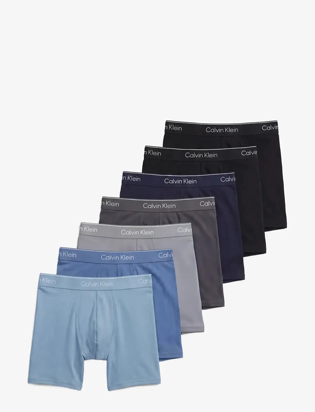 Calvin Klein - BOXER BRIEF 7PK - unterhosen im multipack - black black shoreline turbulence mi - 1
