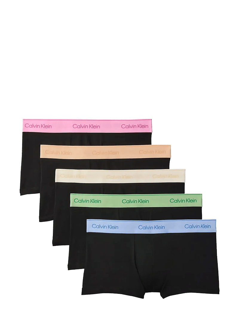 Calvin Klein - LOW RISE TRUNK 5PK - unterhosen im multipack - mardi gras green wb relay gold wb g - 1