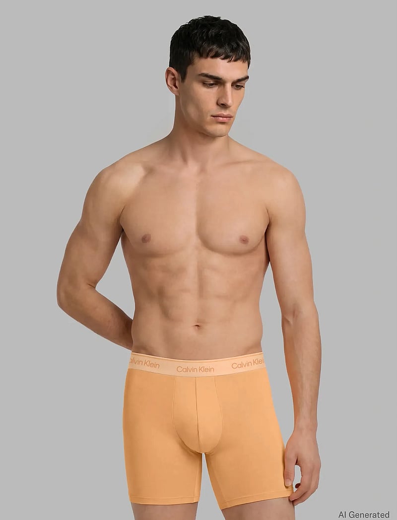 Calvin Klein - BOXER BRIEF 5PK - alushousut monipakkauksessa - mardi gras green relay orange golde - 0