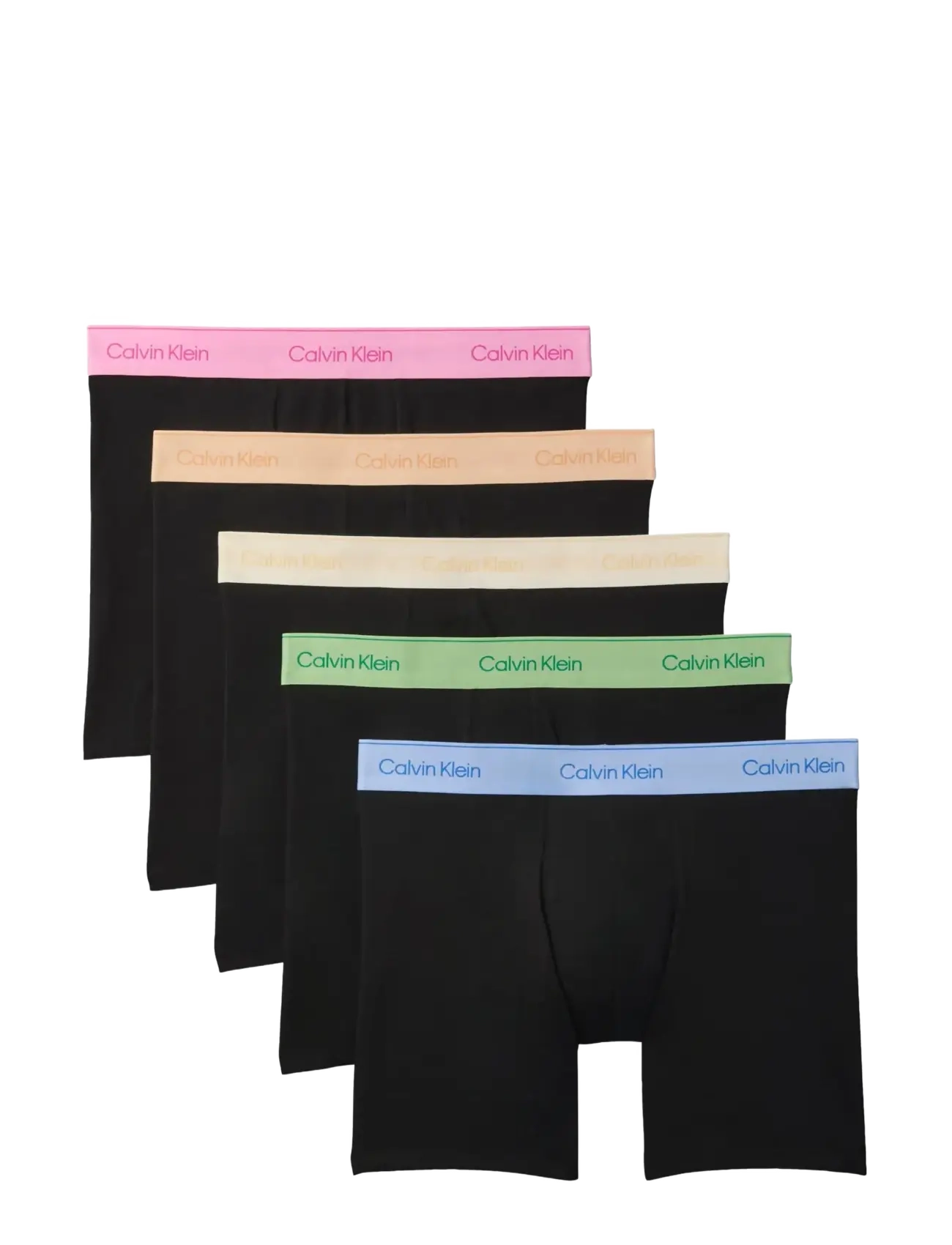 Calvin Klein BOXER BRIEF 5PK - 4 for 3 - MARDI GRAS GREEN WB RELAY GOLD WB G / black