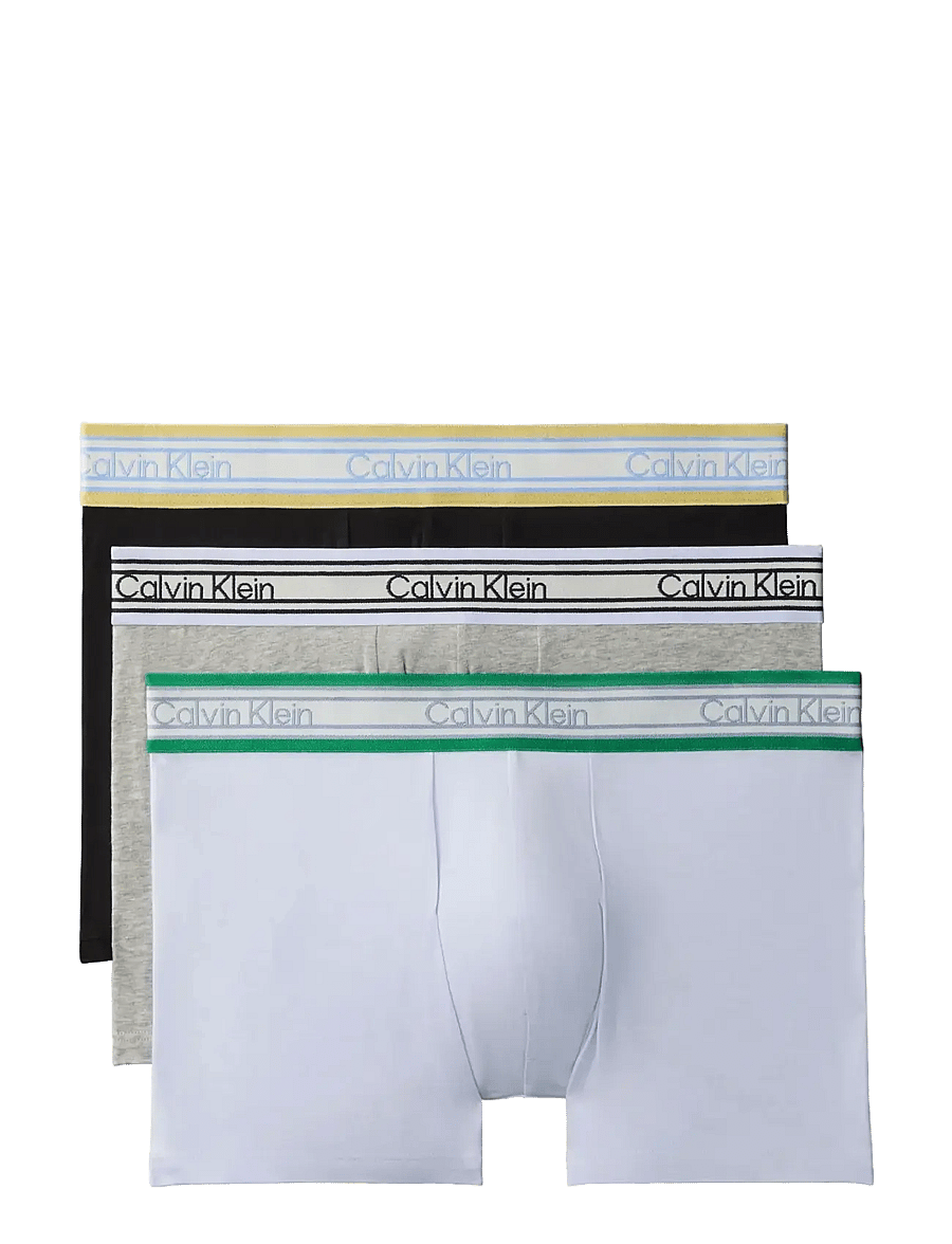 Calvin Klein - TRUNK 3PK - unterhosen im multipack - black heavenly iris grey heather - 1