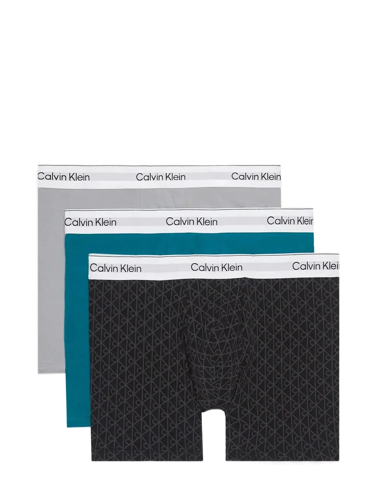 Calvin Klein - BOXER BRIEF 3PK - sleet seamless emblem_black ashford - 1