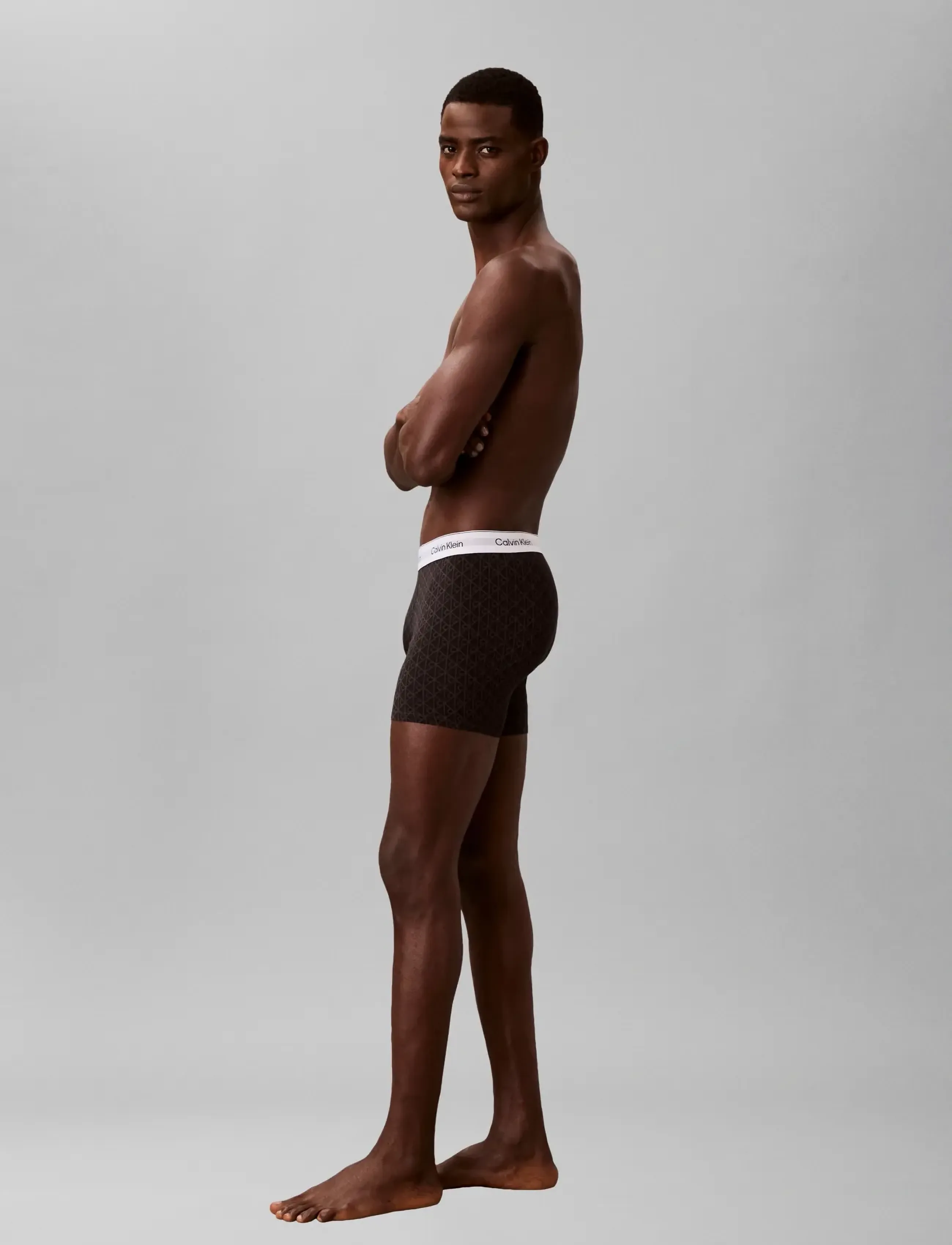 Calvin Klein - BOXER BRIEF 3PK - sleet seamless emblem_black ashford - 5