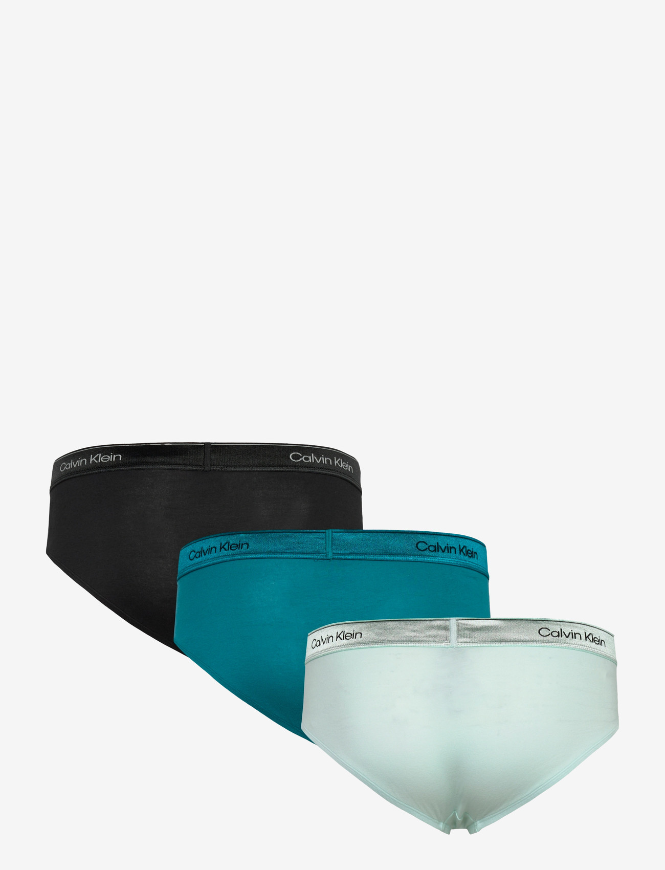 Calvin Klein - HIP BRIEF 3PK - multipack underbukser - black bright turquoise glacier mist - 1