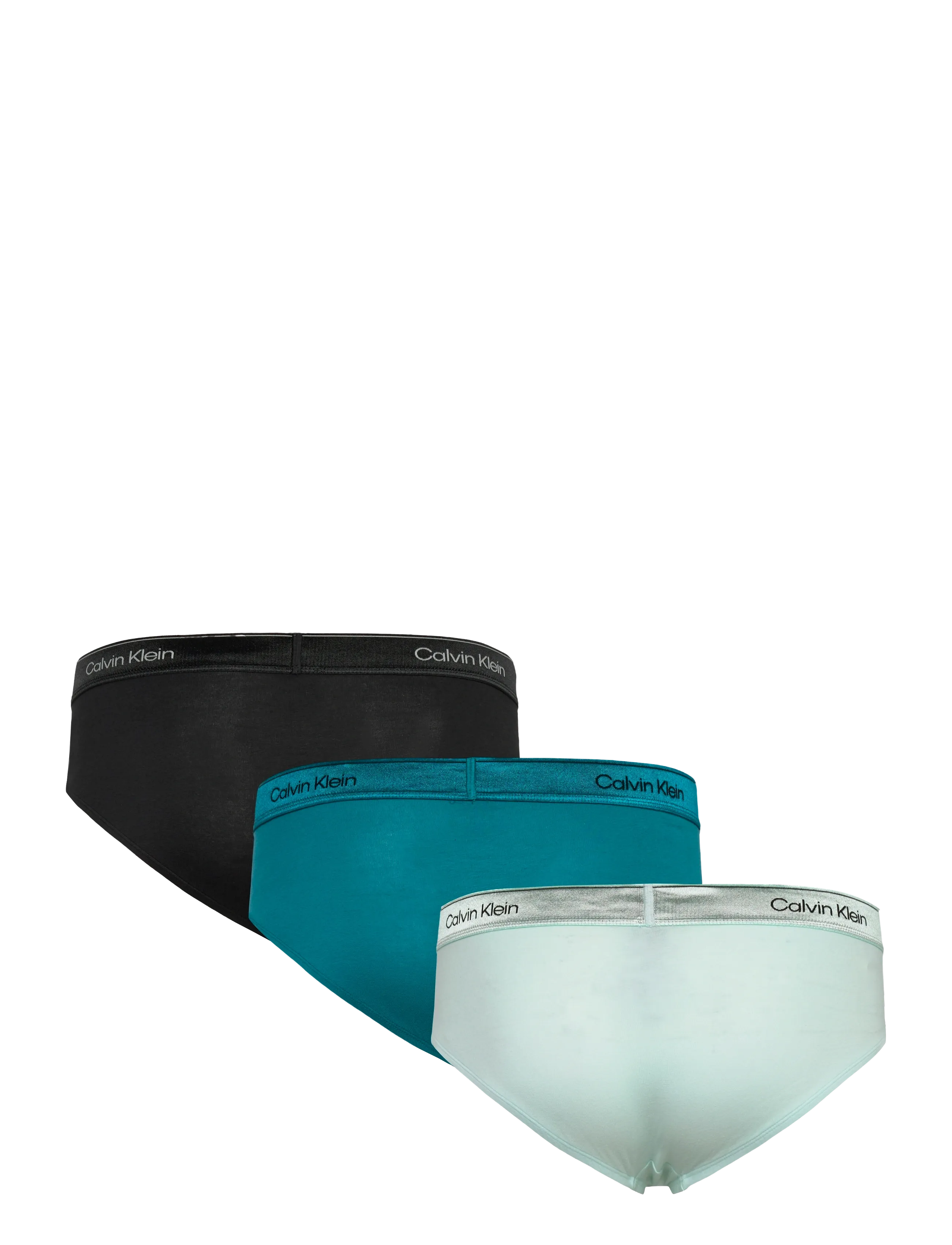 Calvin Klein - HIP BRIEF 3PK - briefs - black bright turquoise glacier mist - 1
