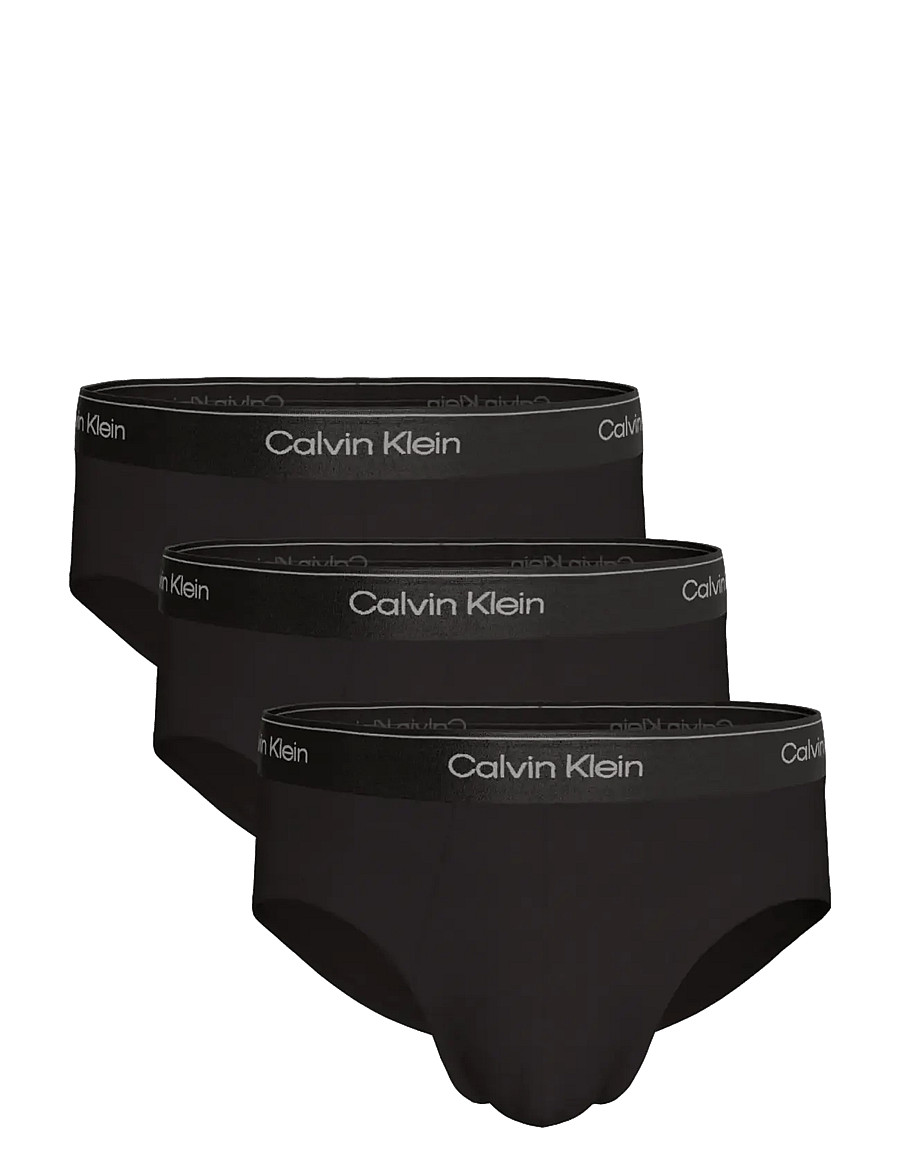 Calvin Klein - HIP BRIEF 3PK - unterhosen im multipack - black - 0