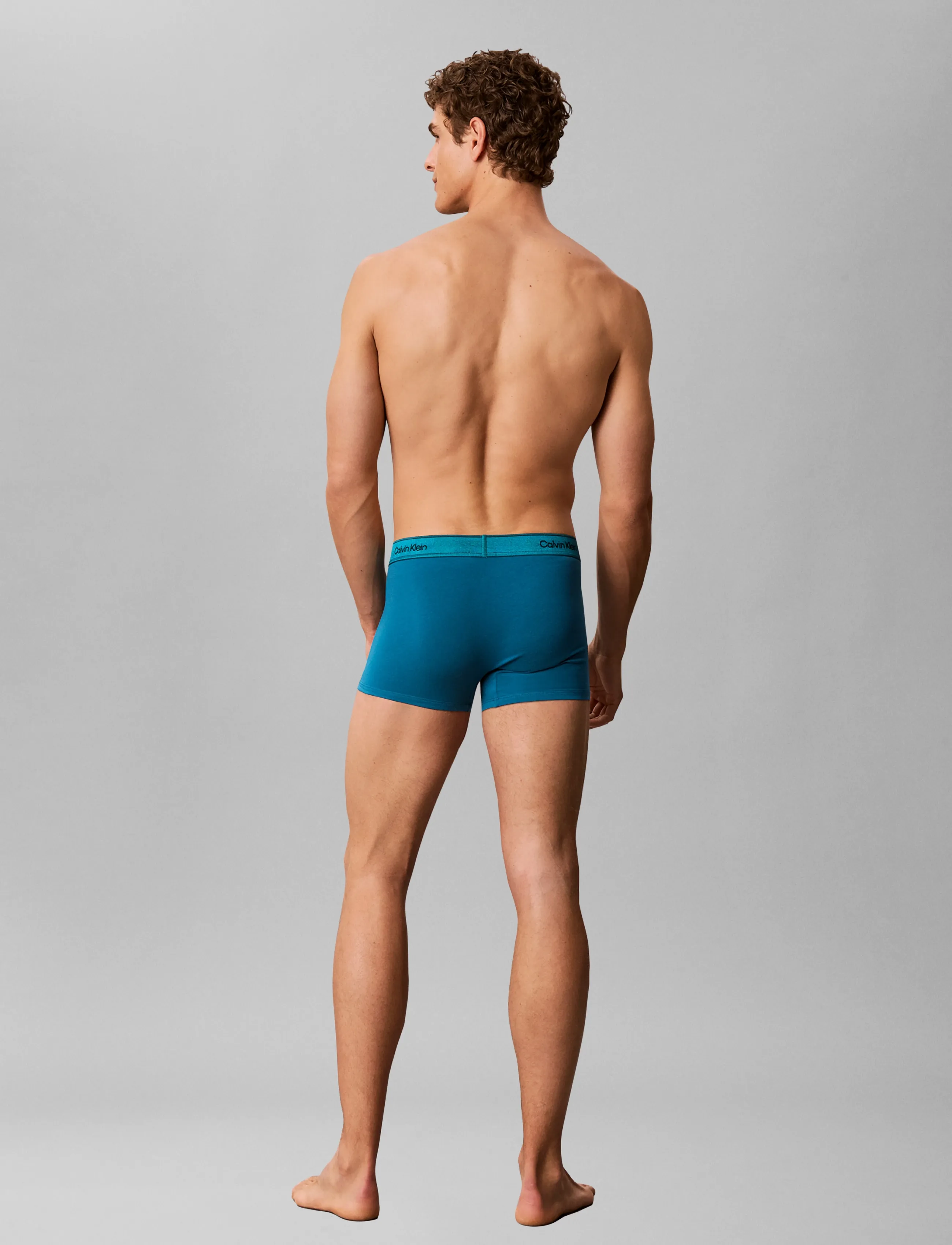 Calvin Klein TRUNK 3PK - Unterhosen im Multipack - BLACK BRIGHT TURQUOISE GLACIER MIST / black