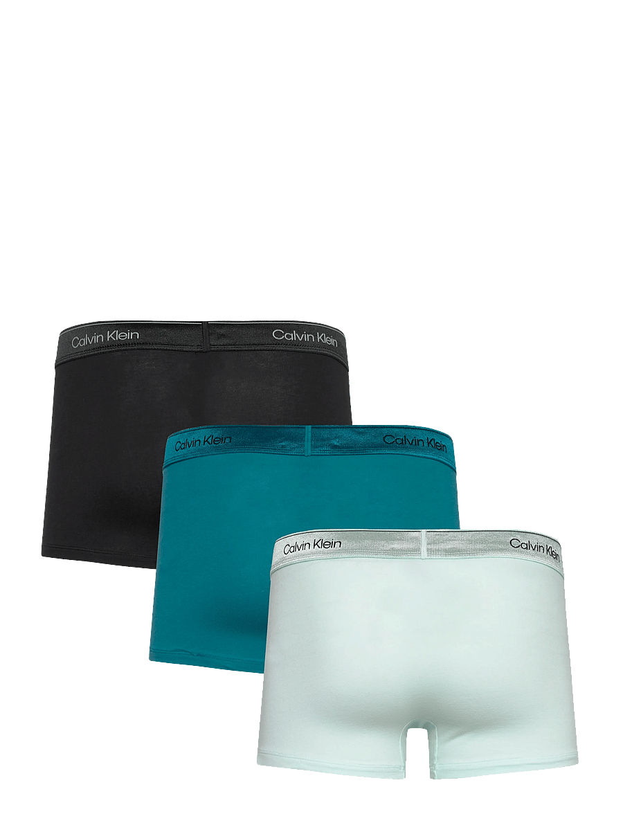 Calvin Klein - TRUNK 3PK - aluspükste mitmikpakk - black bright turquoise glacier mist - 1