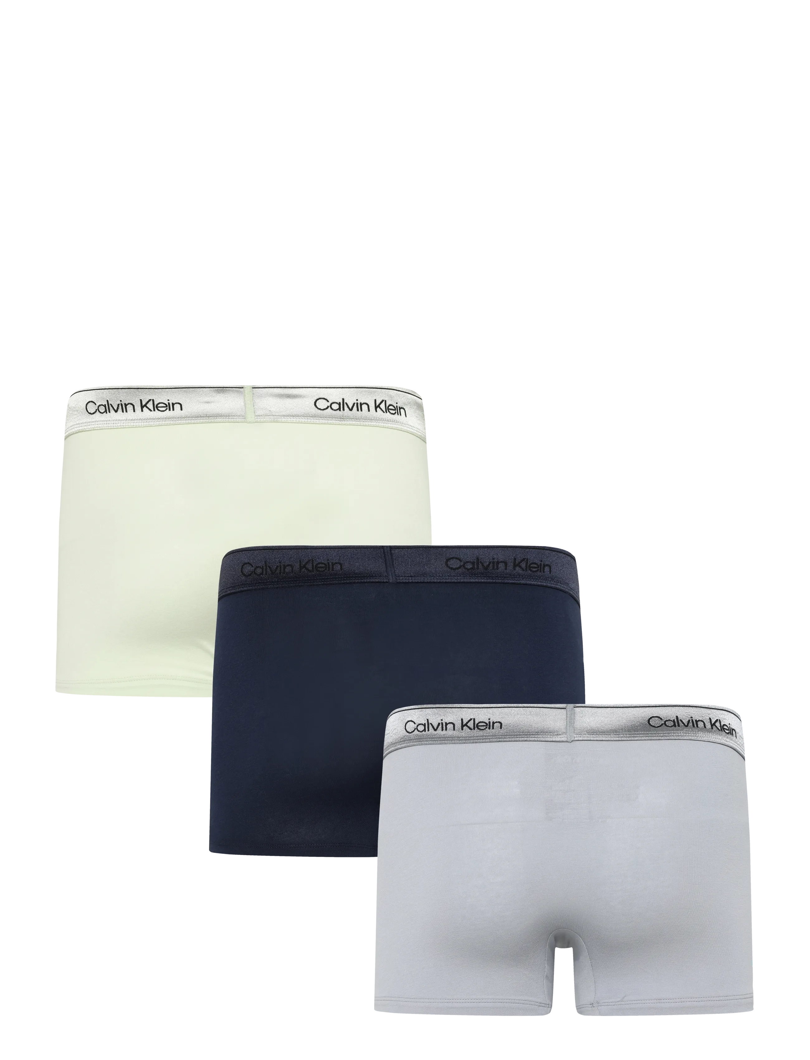 Calvin Klein - TRUNK 3PK - multipack underpants - shoreline lime cream misty grey - 1
