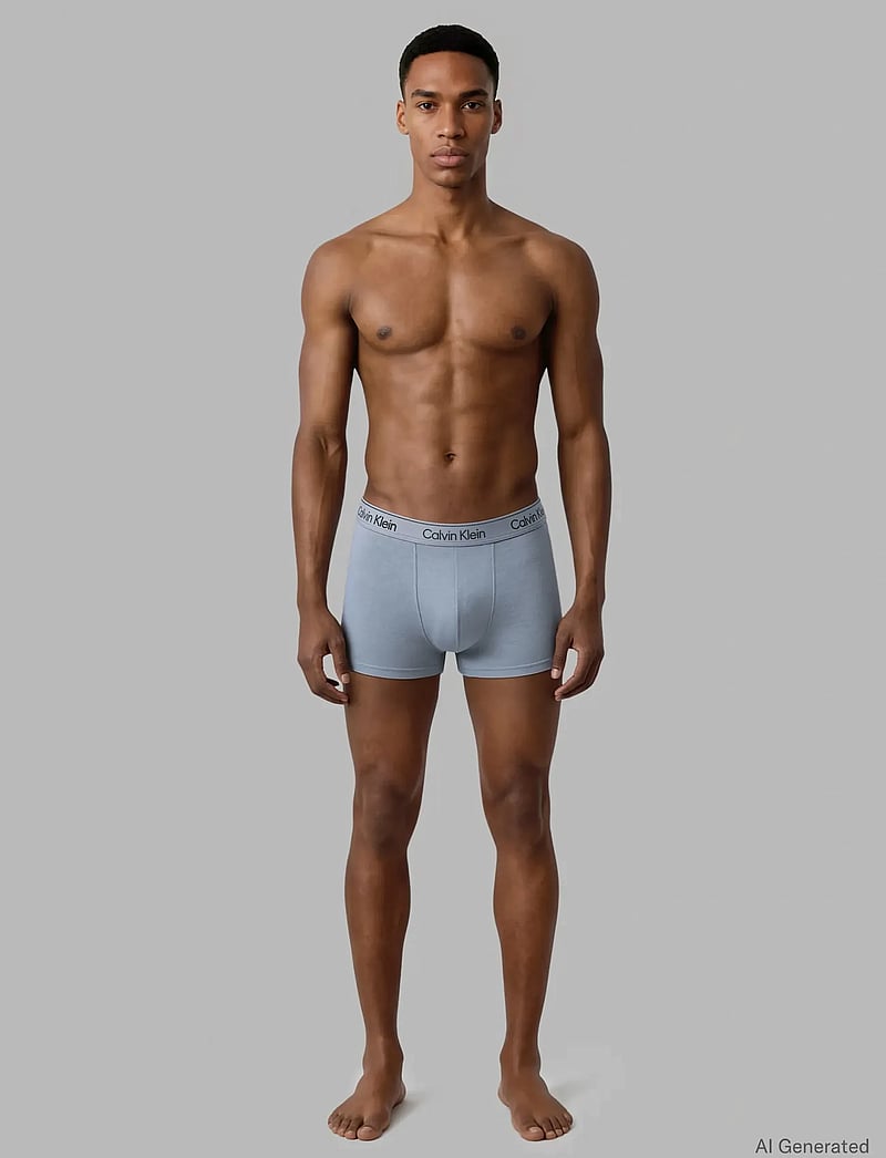 Calvin Klein - TRUNK 3PK - boxerkalsonger - turbulence breezy blue soft mauve - 2