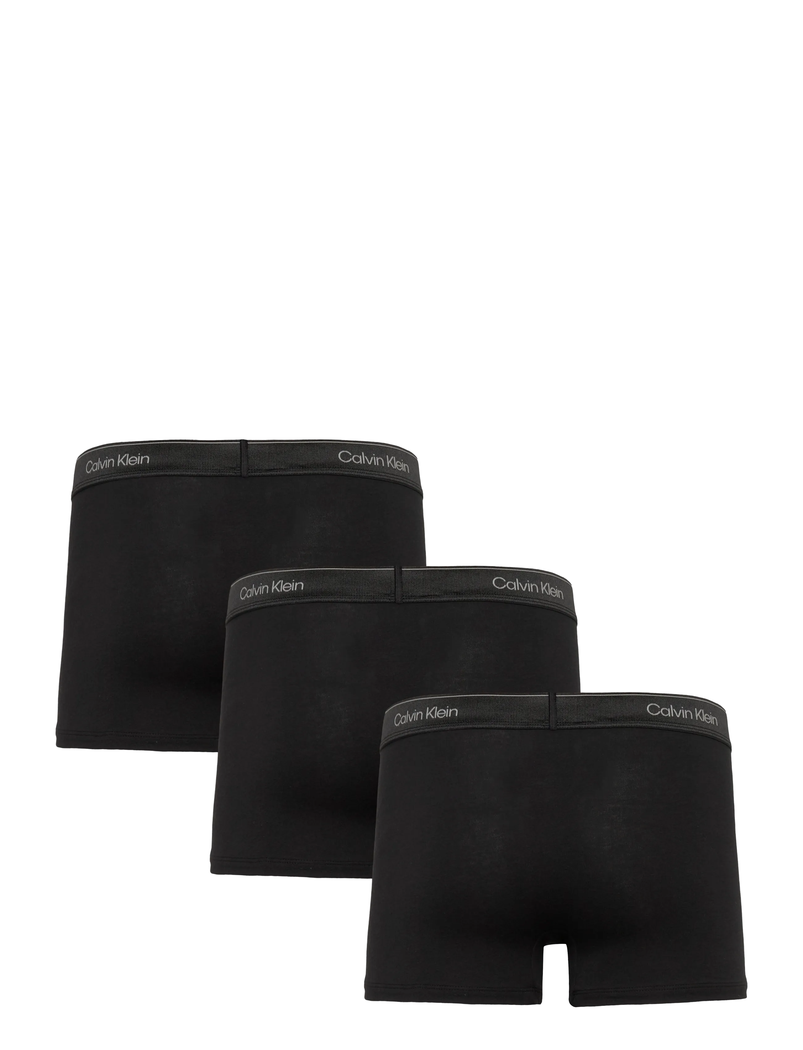 Calvin Klein - TRUNK 3PK - boxer briefs - black - 1